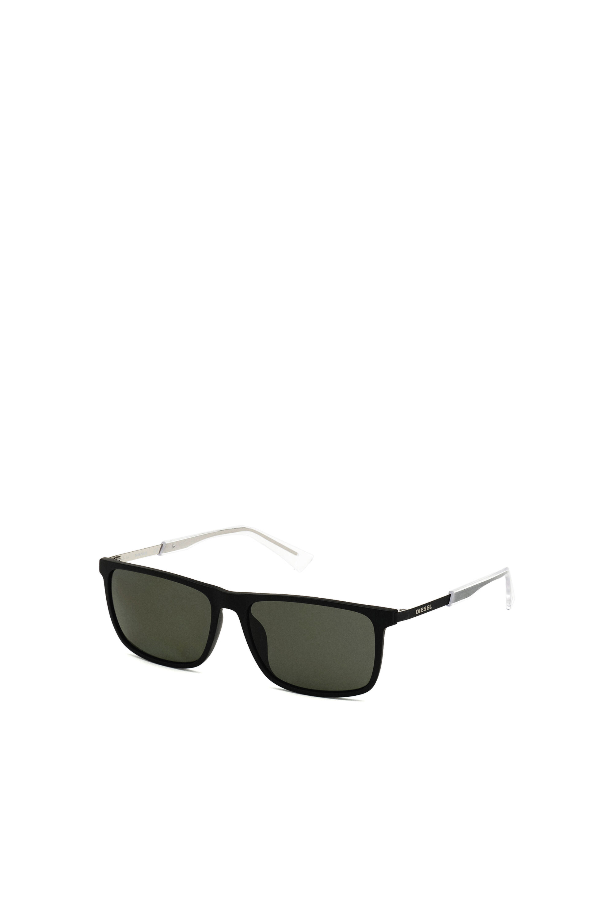 Diesel - DL0312, Lunettes de soleil injectées Homme in Noir - 2