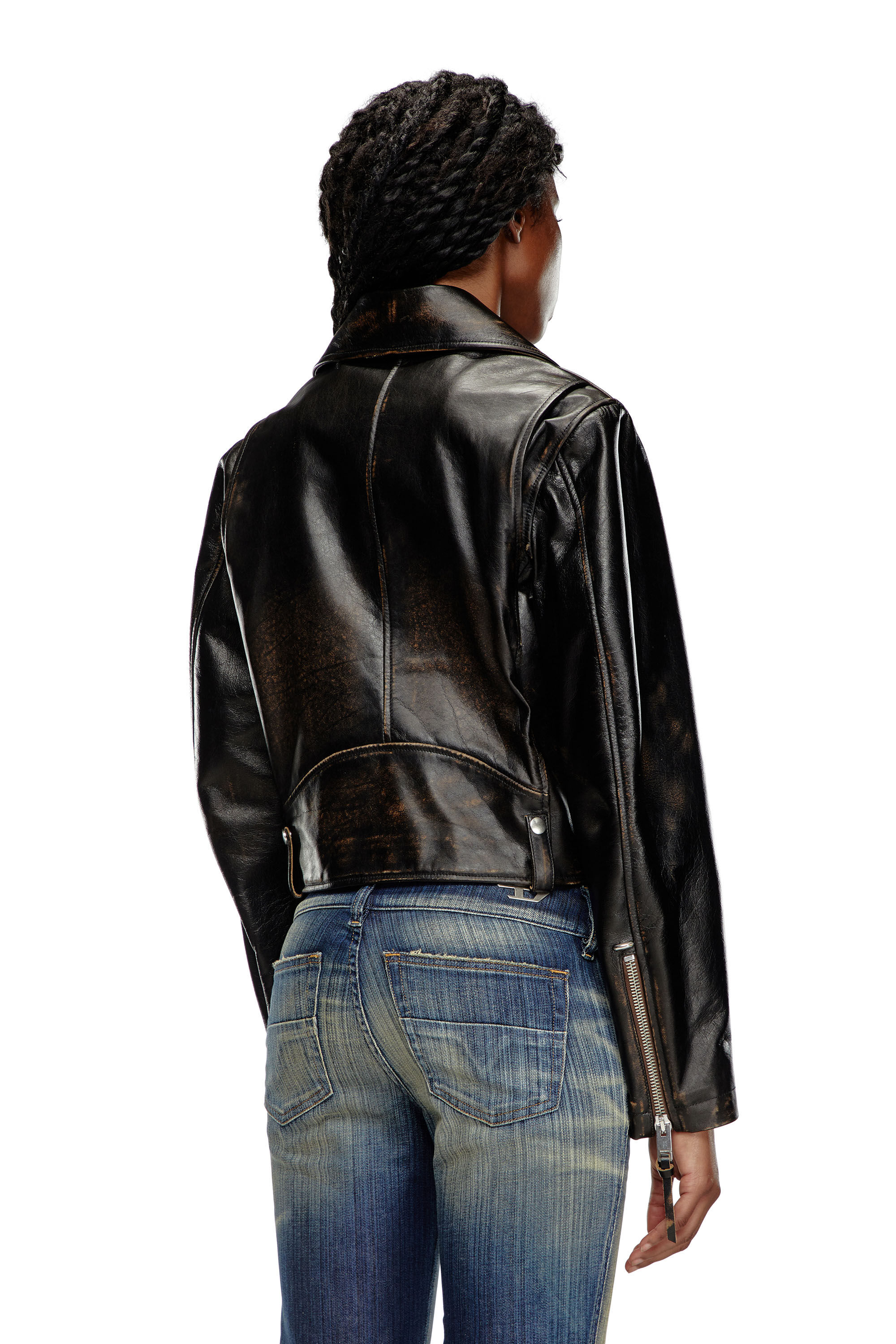 Veste cuir diesel femme hot sale