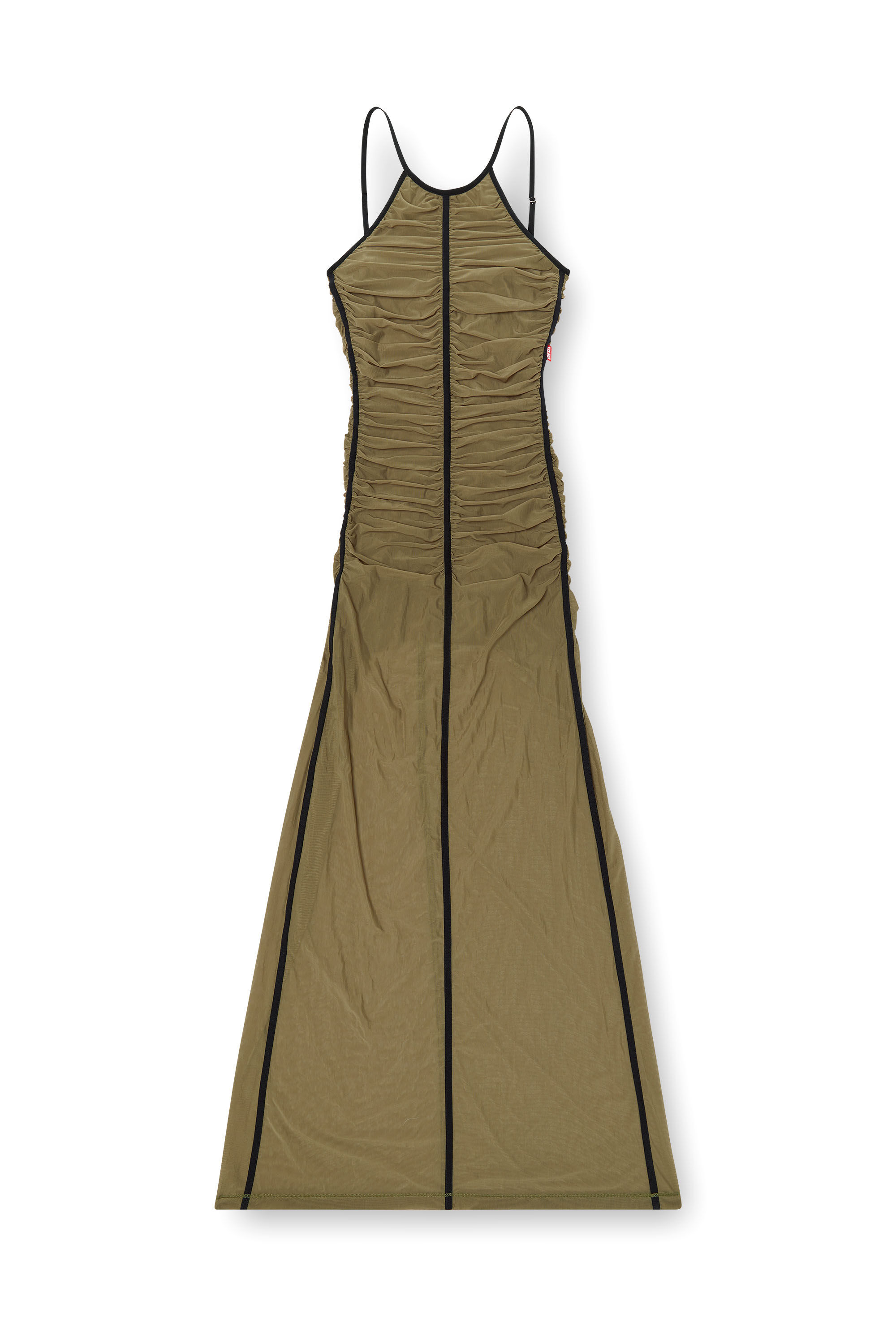 Diesel - D-AMAMI, Robe longue à bretelles spaghetti Femme in Vert - 2