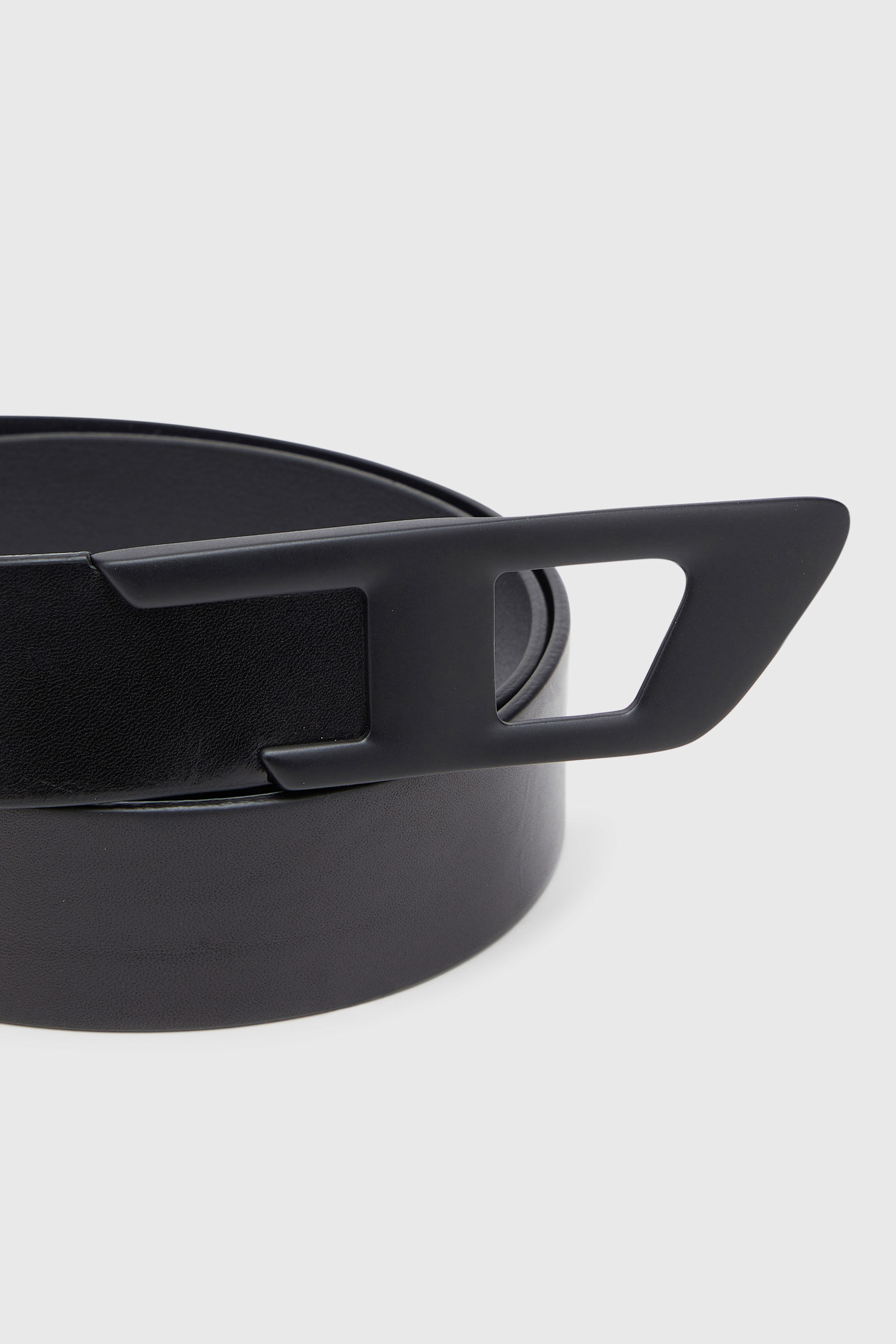 Diesel - B-D LOGO 2.0 40, Ceinture 4 cm en cuir avec boucle D en m&eacute;tal Mixte in Noir - 3