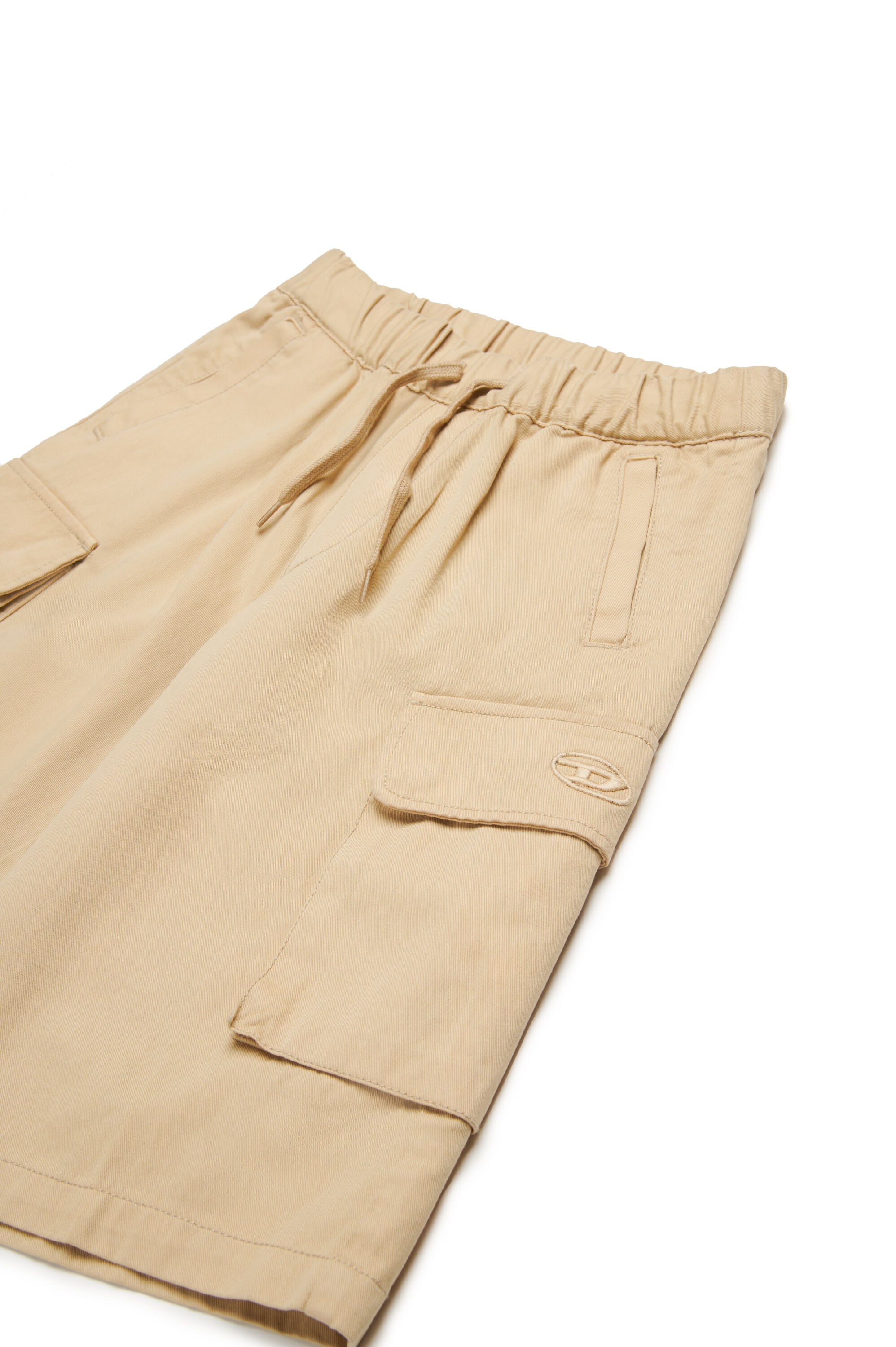 Diesel - PARGYMSHORT, Short cargo en gabardine de coton Homme in Marron - 3
