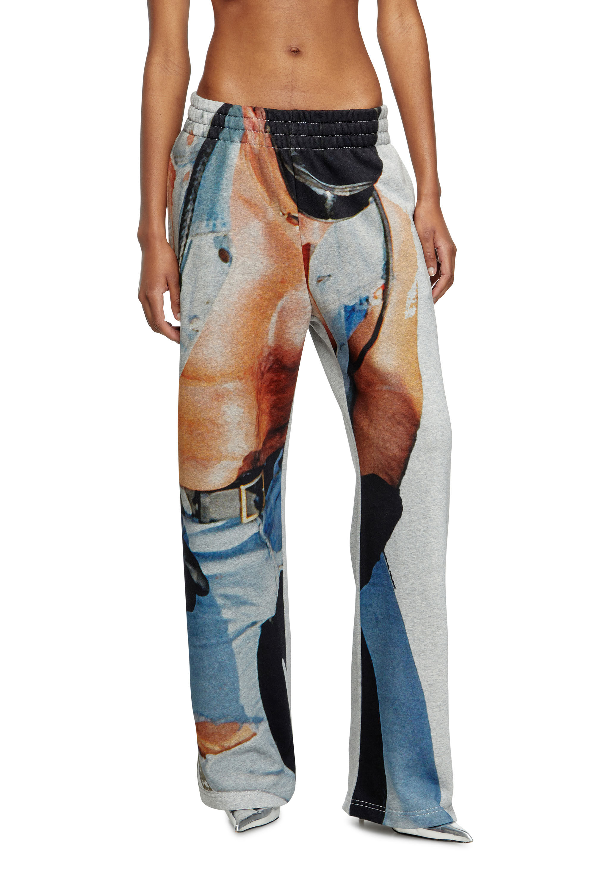 Diesel - PR-P-MARTAINS-TOM25, Pantalon de survêtement avec imprimé graphique Mixte in Gris - 5