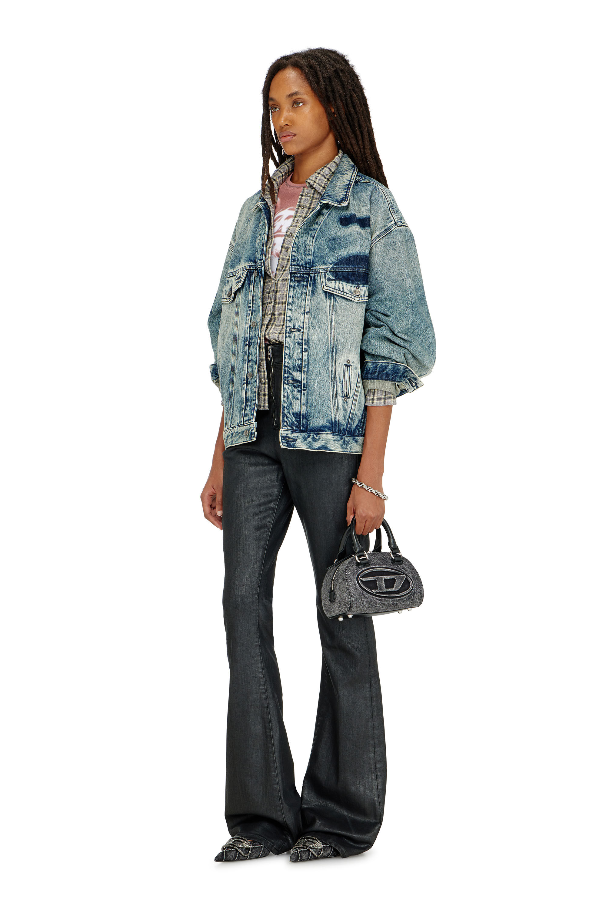 Diesel - Bootcut Jeans 1973 D-Partt 09P78 Femme, Noir/Gris fonc&eacute; - Image 1