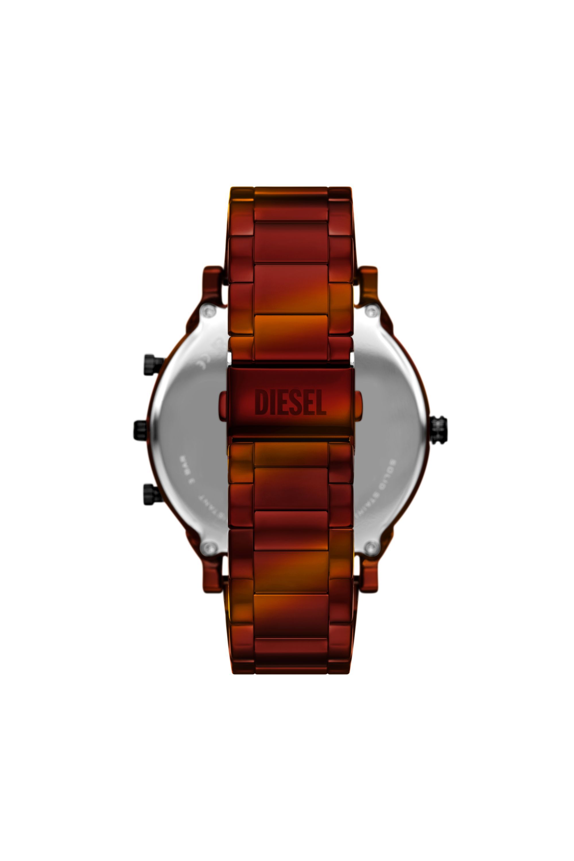 Diesel - DZ7491 WATCH, Montre Mr. Daddy Slim rouge en acier inoxydable Homme in Rouge - 2