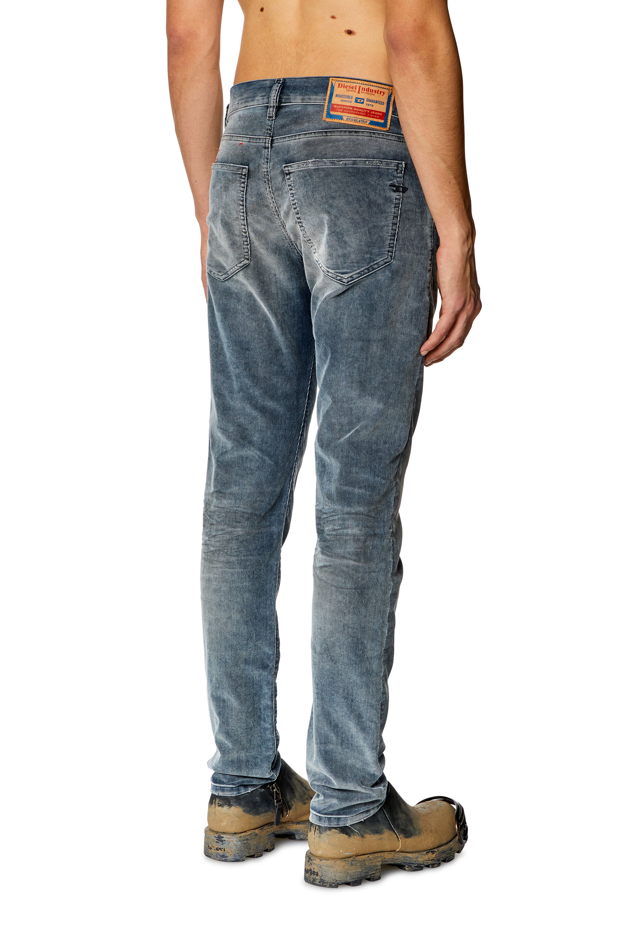 Diesel - Slim Jeans 2019 D-Strukt 068JF, Bleu Foncé - Image 4