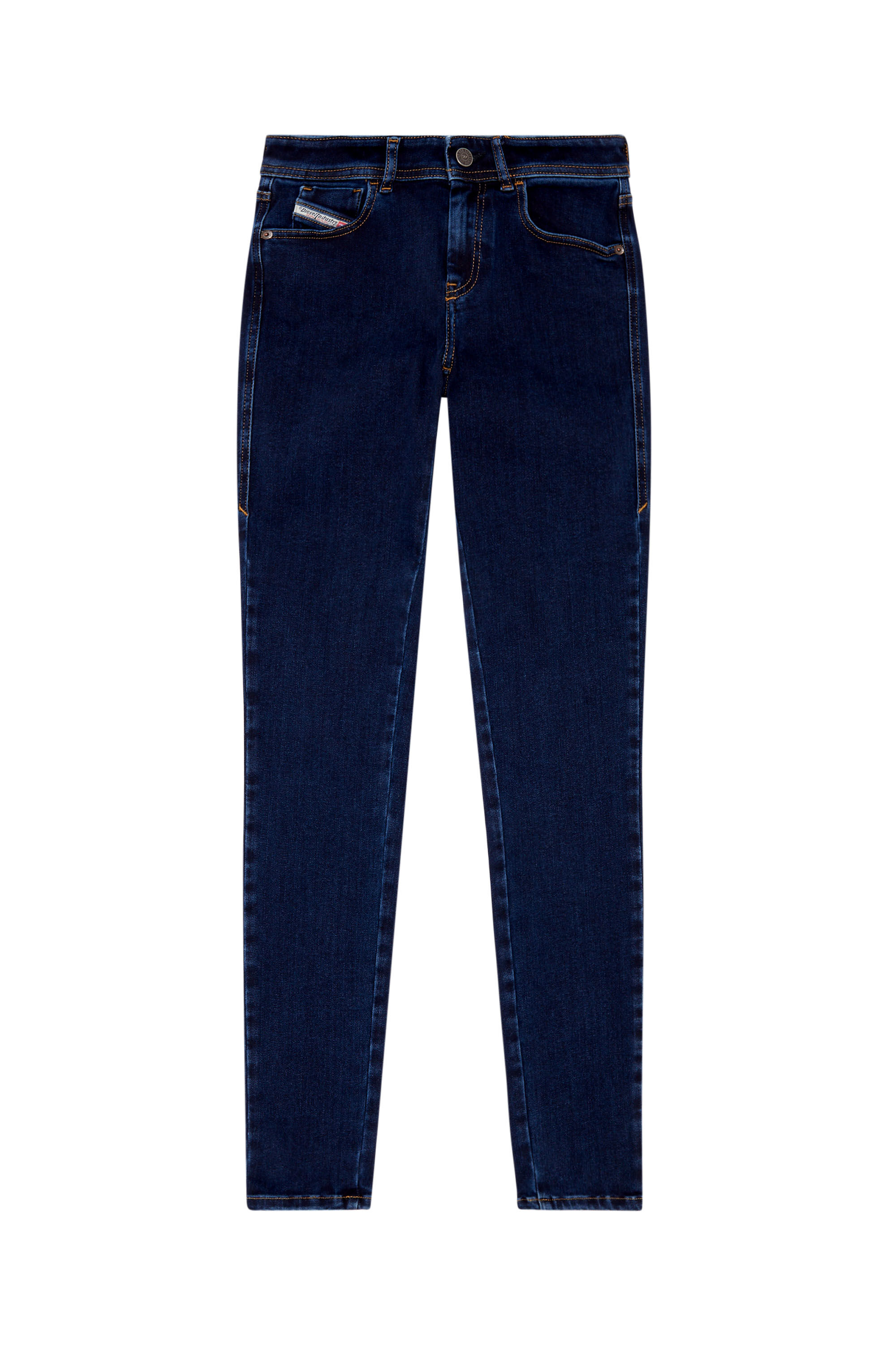 Diesel - Super skinny Jeans 2017 Slandy 09H80, Bleu Foncé - Image 2