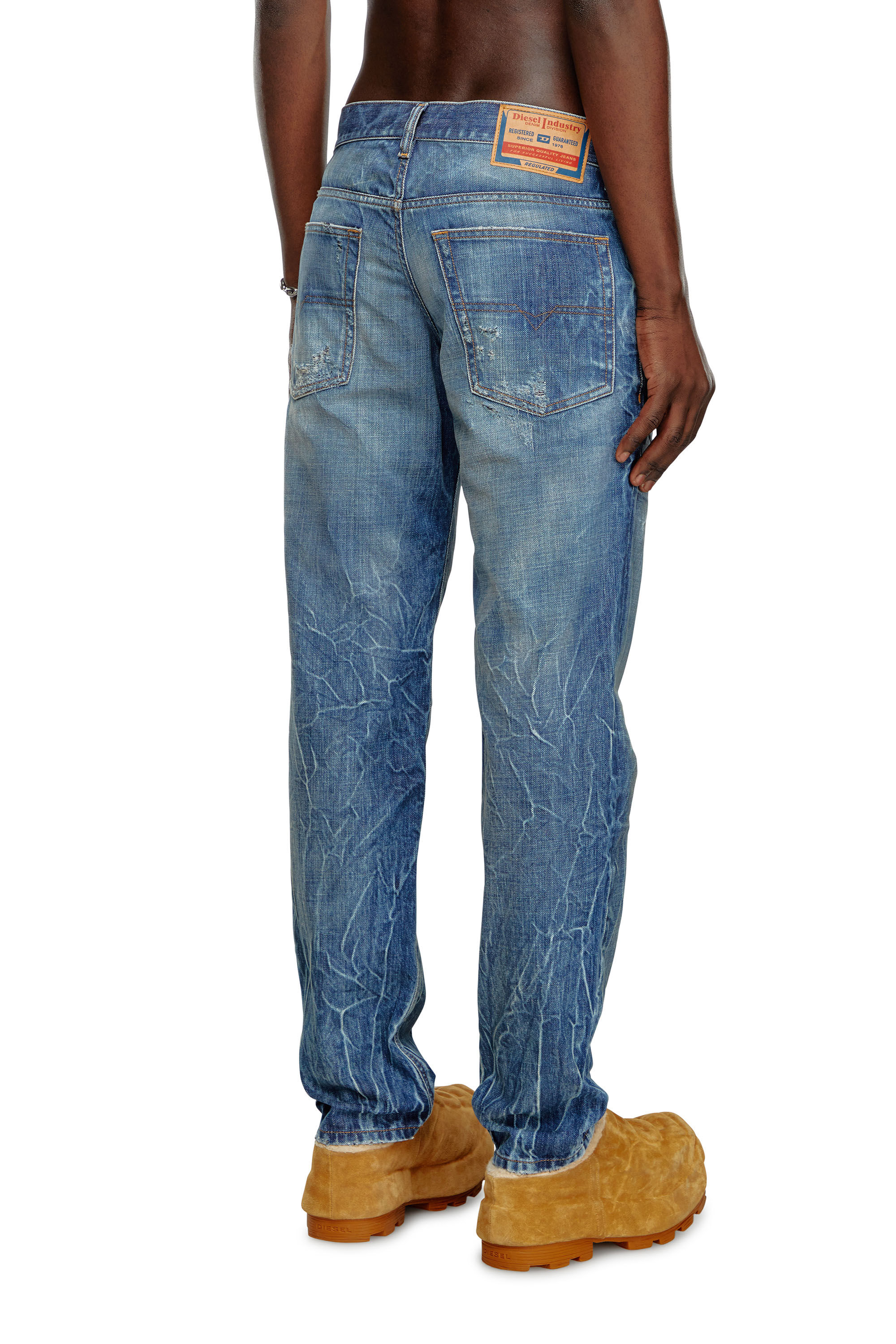 Diesel - Homme Tapered Jeans 2023 D-Finitive 09K37, Bleu moyen - Image 4