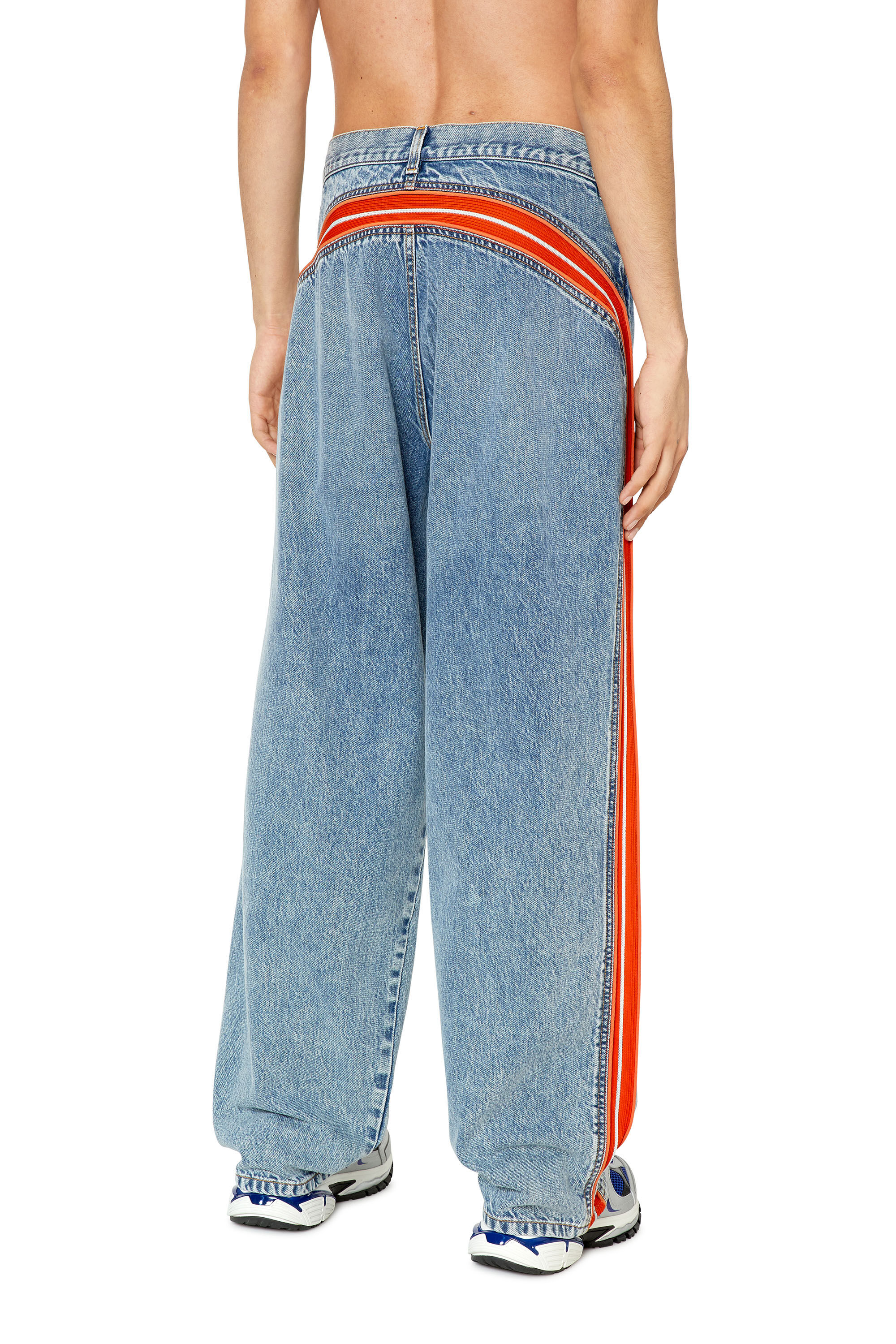 Diesel - Straight Jeans D-Vulkos 0EMAH Homme, Bleu Clair - Image 4