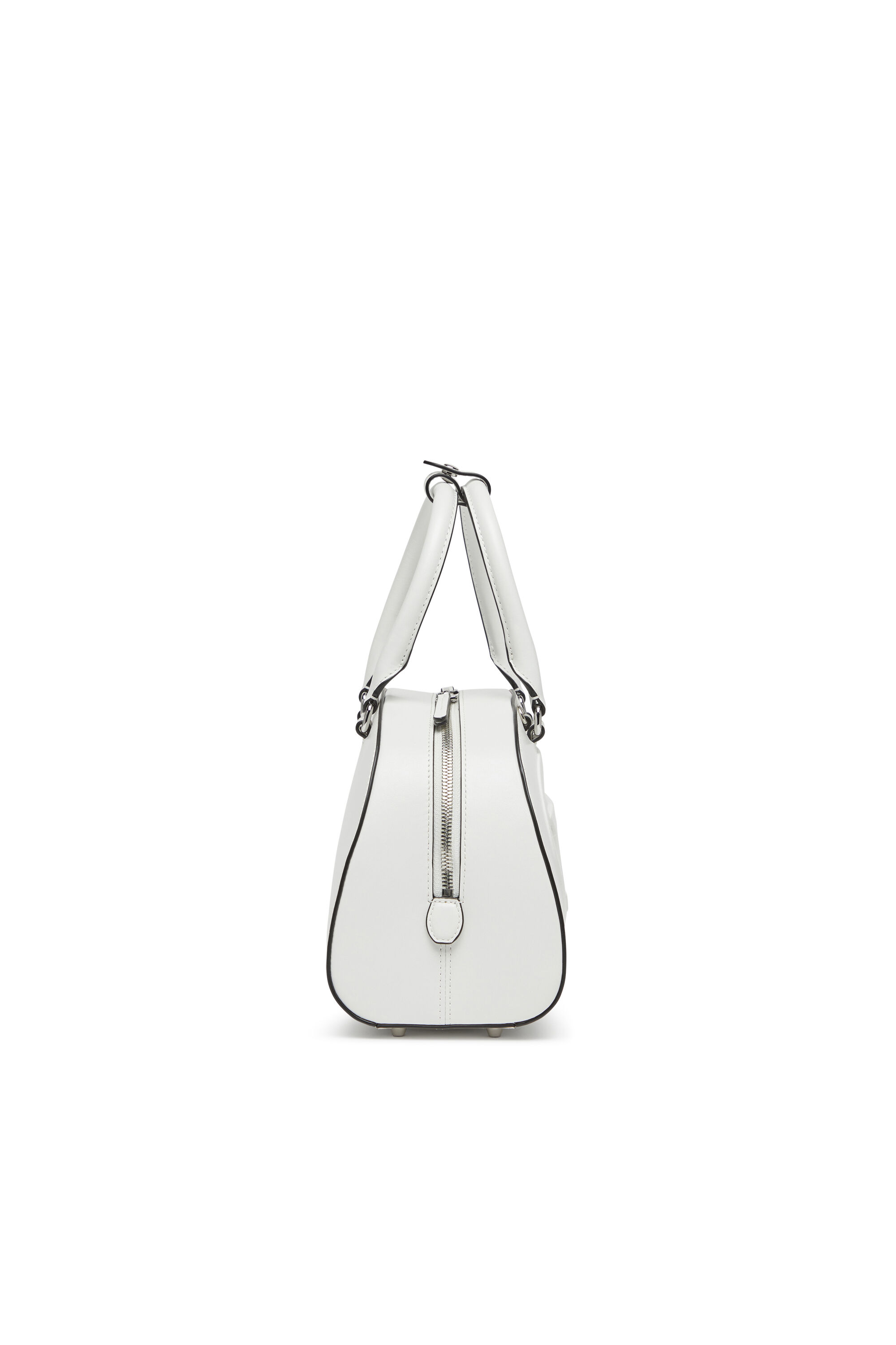 Diesel - 1DR DOME TOP HANDLE, Sac bowling en cuir Femme in Blanc - 4