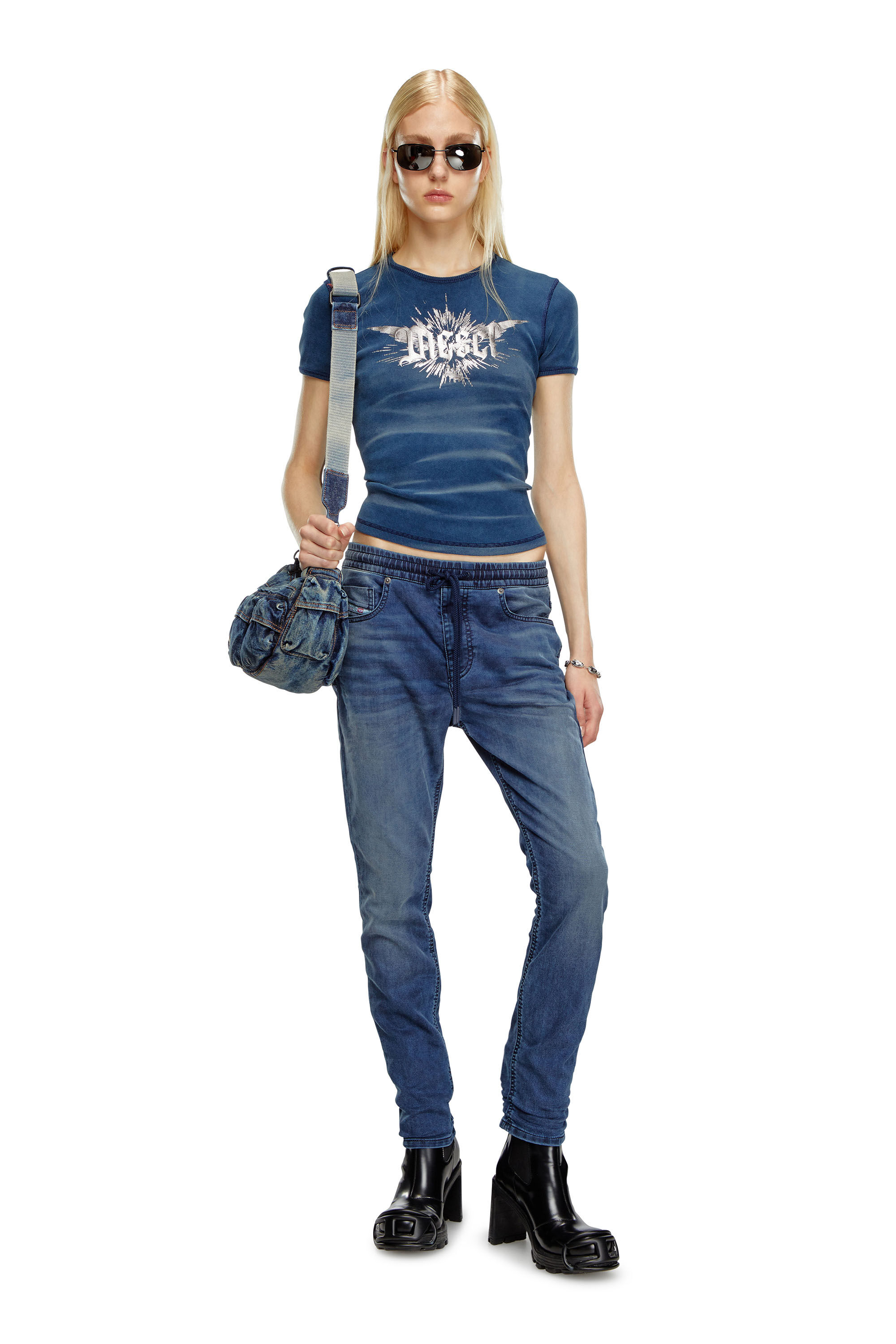 Diesel - Boyfriend 2031 D-Krailey Joggjeans® 068LX, Bleu Foncé - Image 1