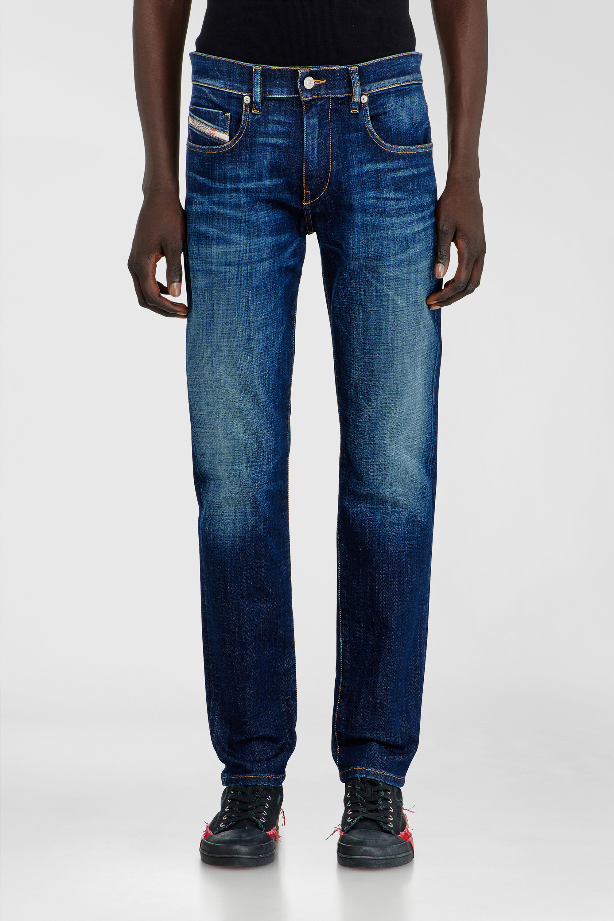 Diesel - Slim Jeans 2019 D-Strukt 09L61 Homme, Bleu moyen - Image 4