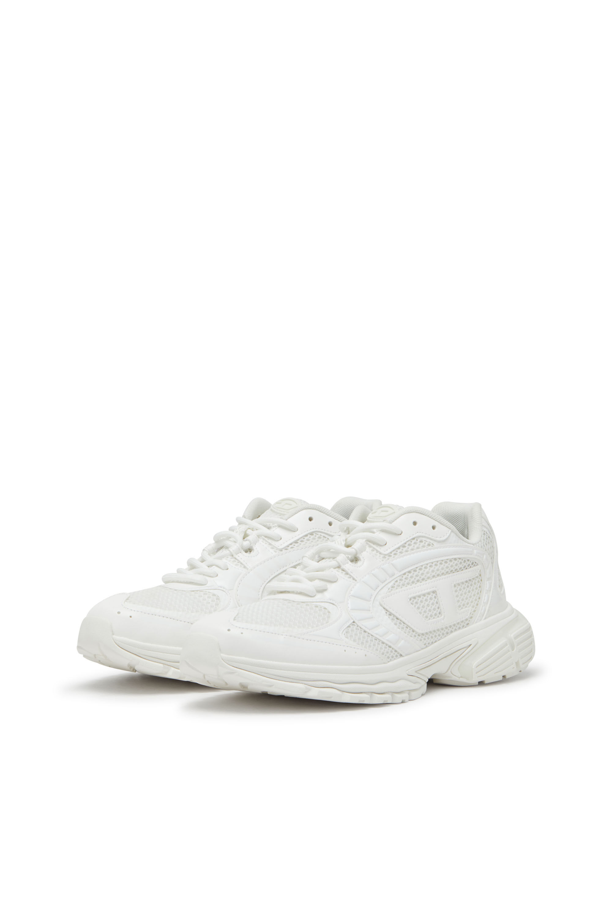 Diesel - S-PRO-V-DENSE LOW W, S-Pro-V-Dense-Sneakers en mesh monochrome avec logo Oval D Femme in Blanc - 8
