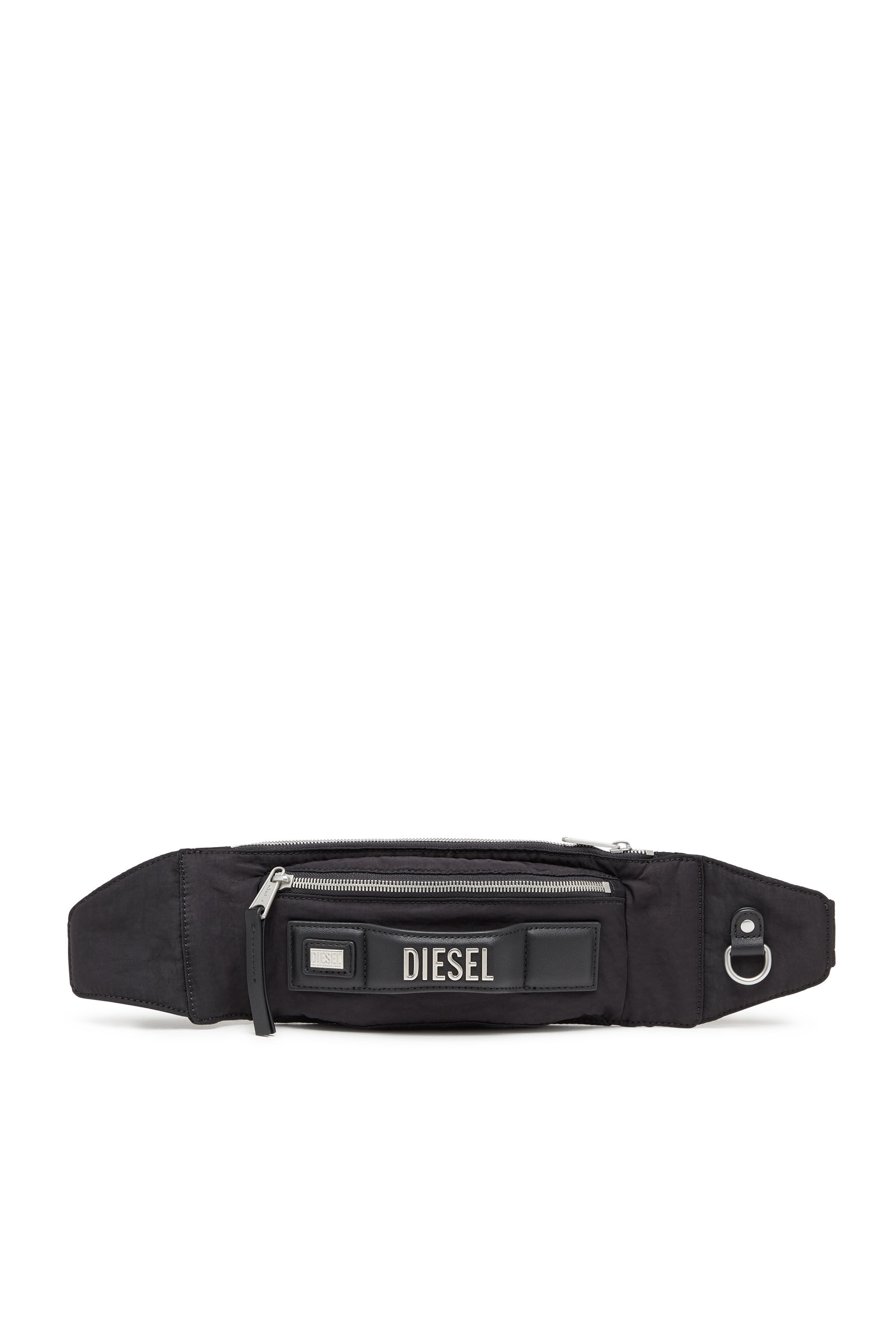 Sac de ceinture Logos femme Sac de ceinture en nylon recycle Noir Diesel