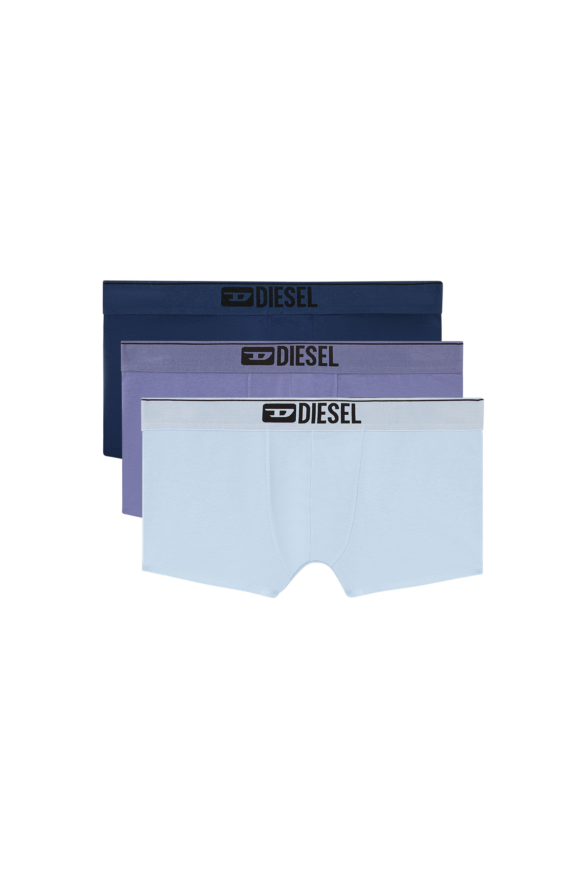 Diesel - UMBX-DAMIENTHREEPACK, Lot de trois boxers couleur unie Homme in Bleu - 2