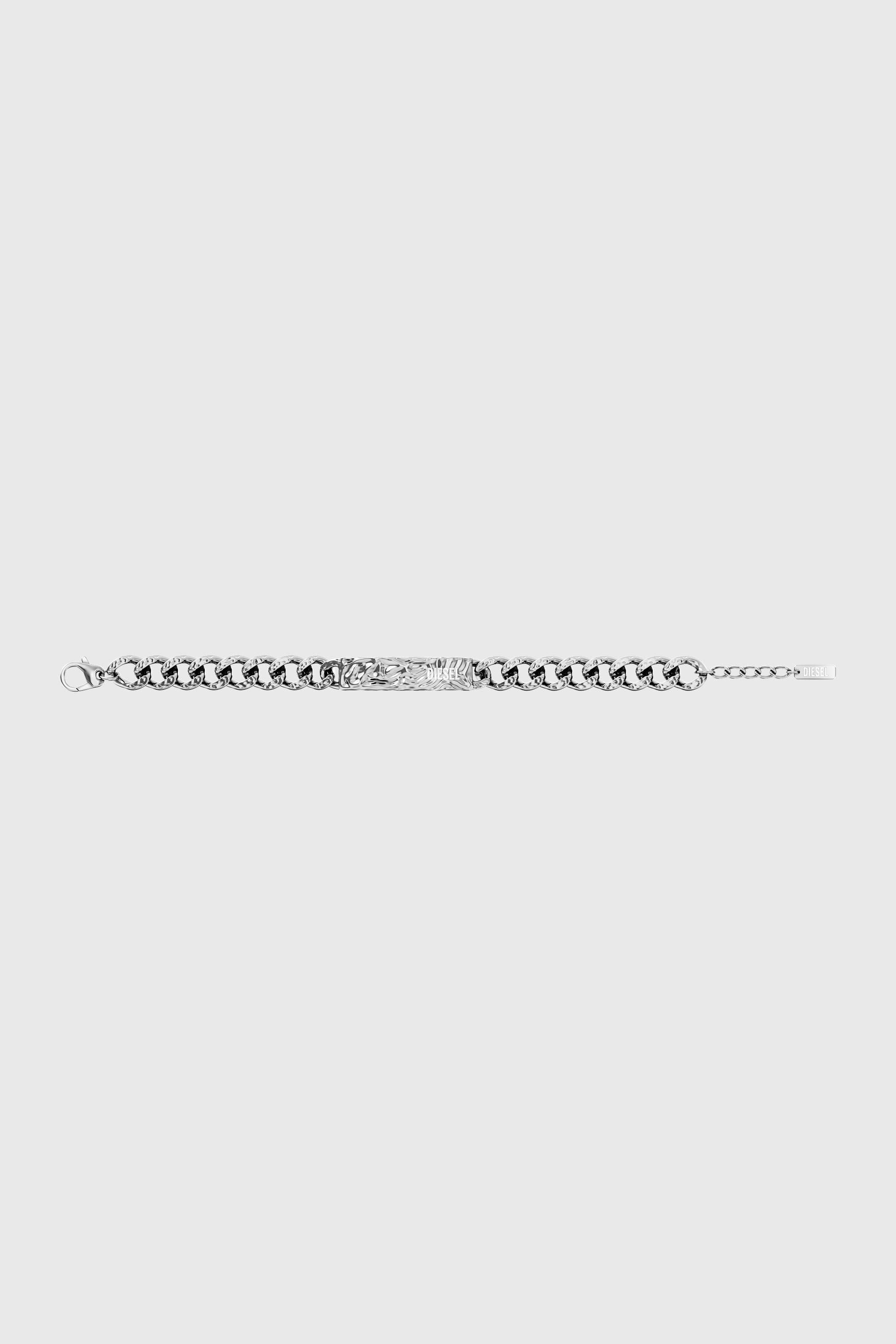 Diesel - DX1732040, Bracelet identit&eacute; en acier inoxydable Mixte in Gris argent&eacute; - 6