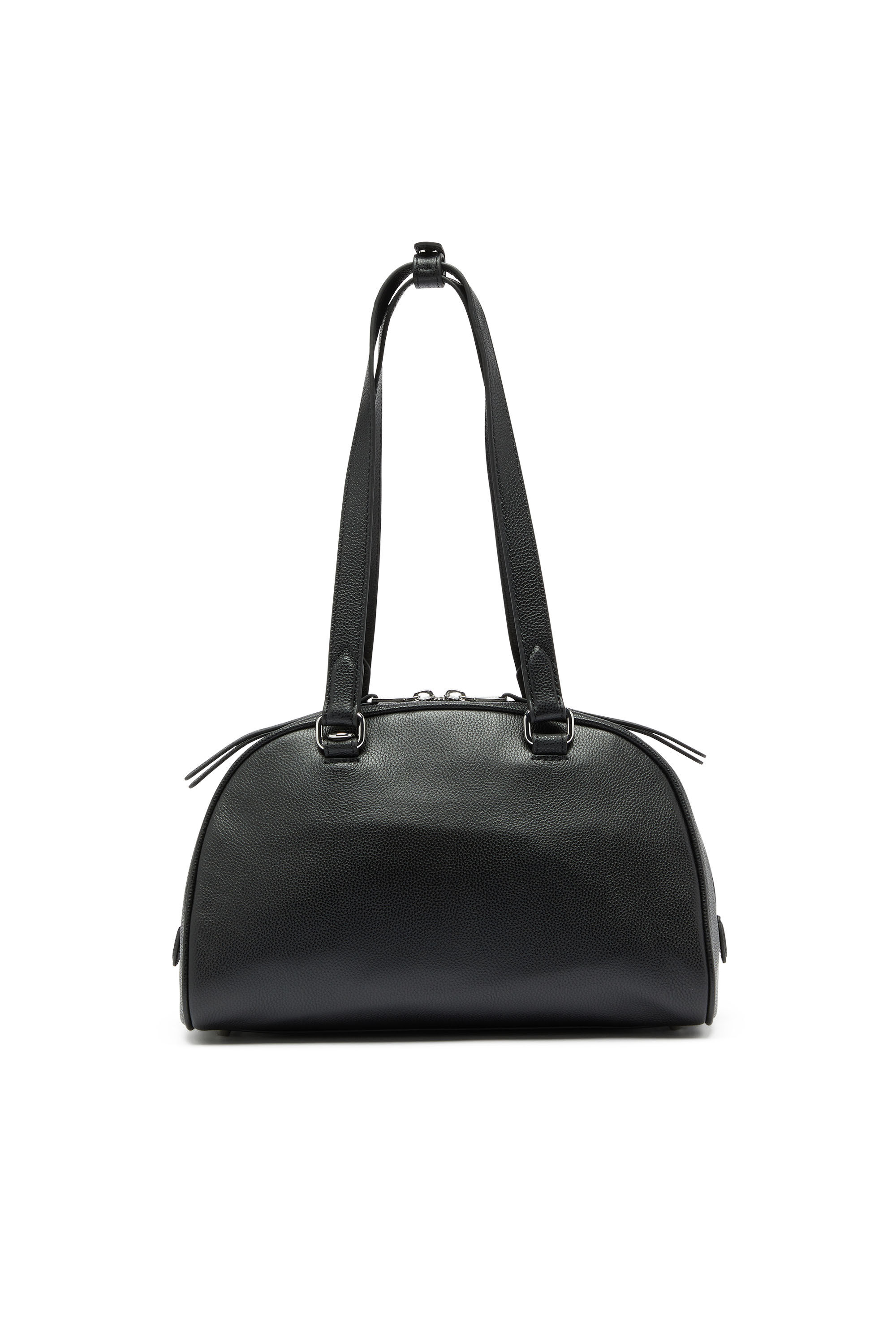 Diesel - 1DR DOME SHOULDER, 1DR Dome - Sac Boston en cuir avec logo emboss&eacute; Mixte in Noir - 3