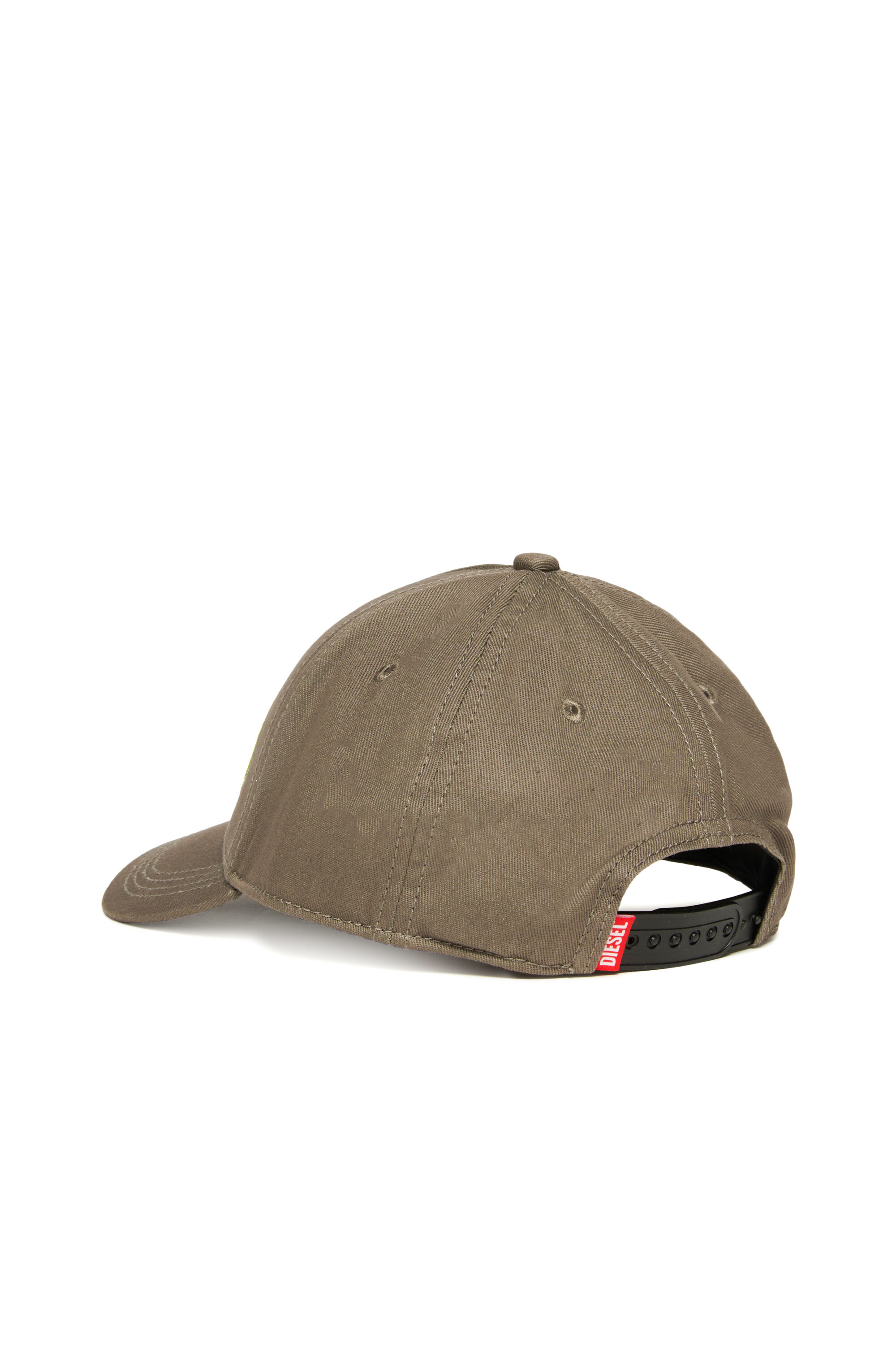 Diesel - FRENDIL, Casquette de baseball avec broderie Oval D Homme in Gris - 2