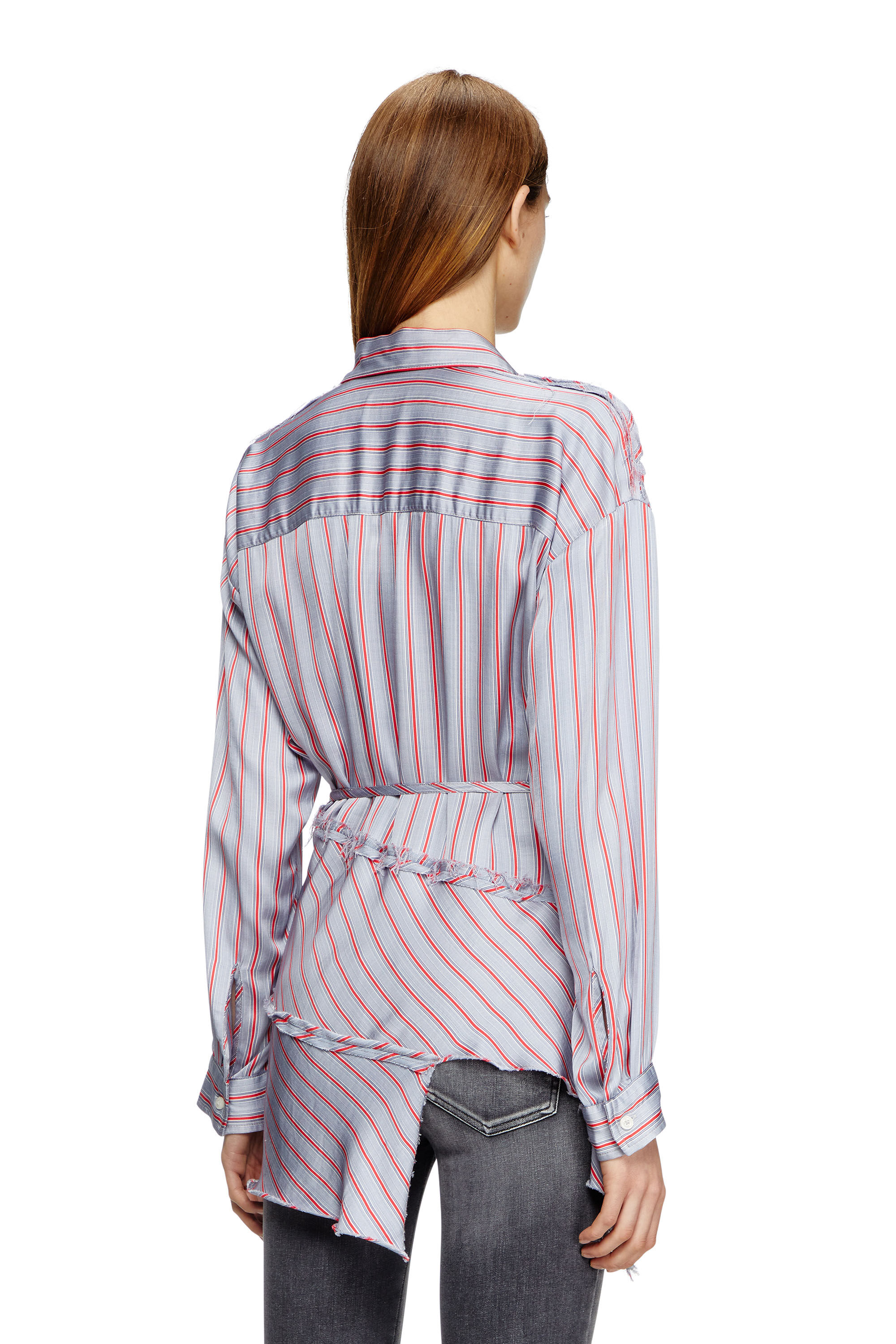 Diesel - C-RAZY, Chemise enveloppante asymétrique Femme in Polychrome - 4