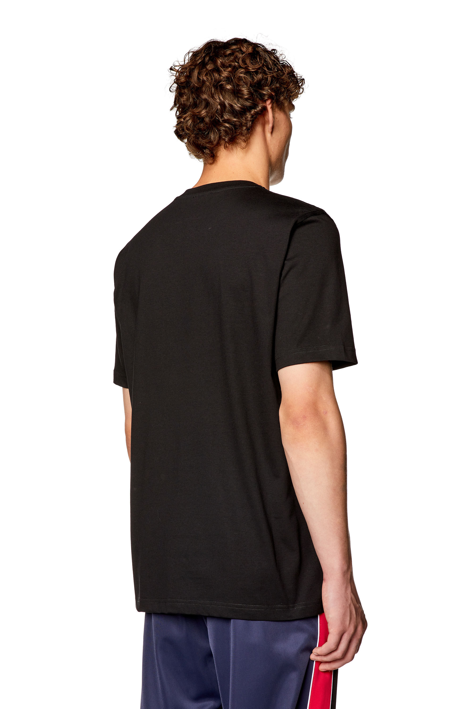 Diesel - T-JUST-SHOE, T-shirt avec imprimé sneaker Prototype Homme in Noir - 3