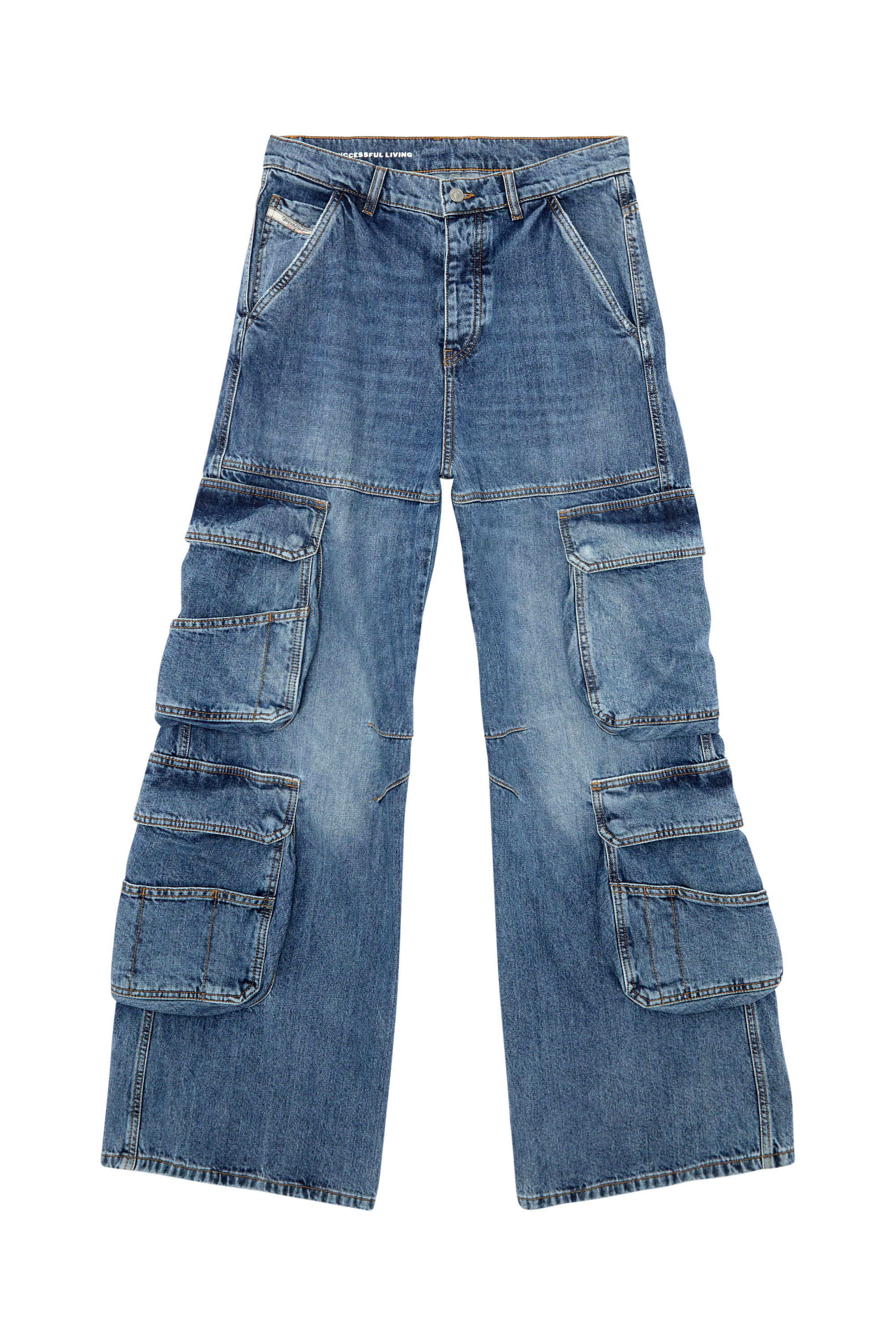 Diesel - Straight Jeans 1996 D-Sire 0NLAX, Bleu moyen - Image 2