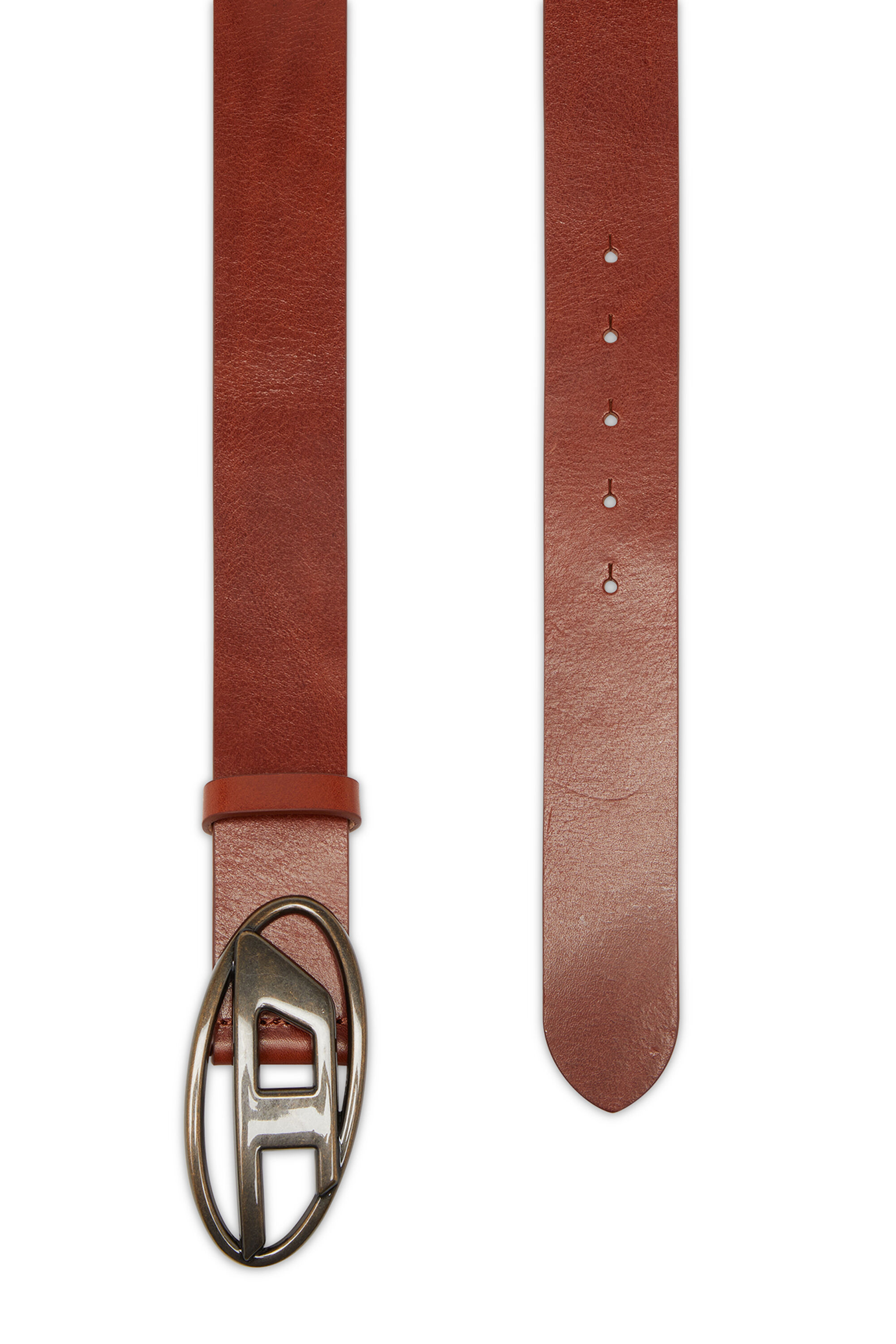Diesel - B-1DR, Ceinture 3.9 cm en cuir avec boucle D Homme in Marron - 2