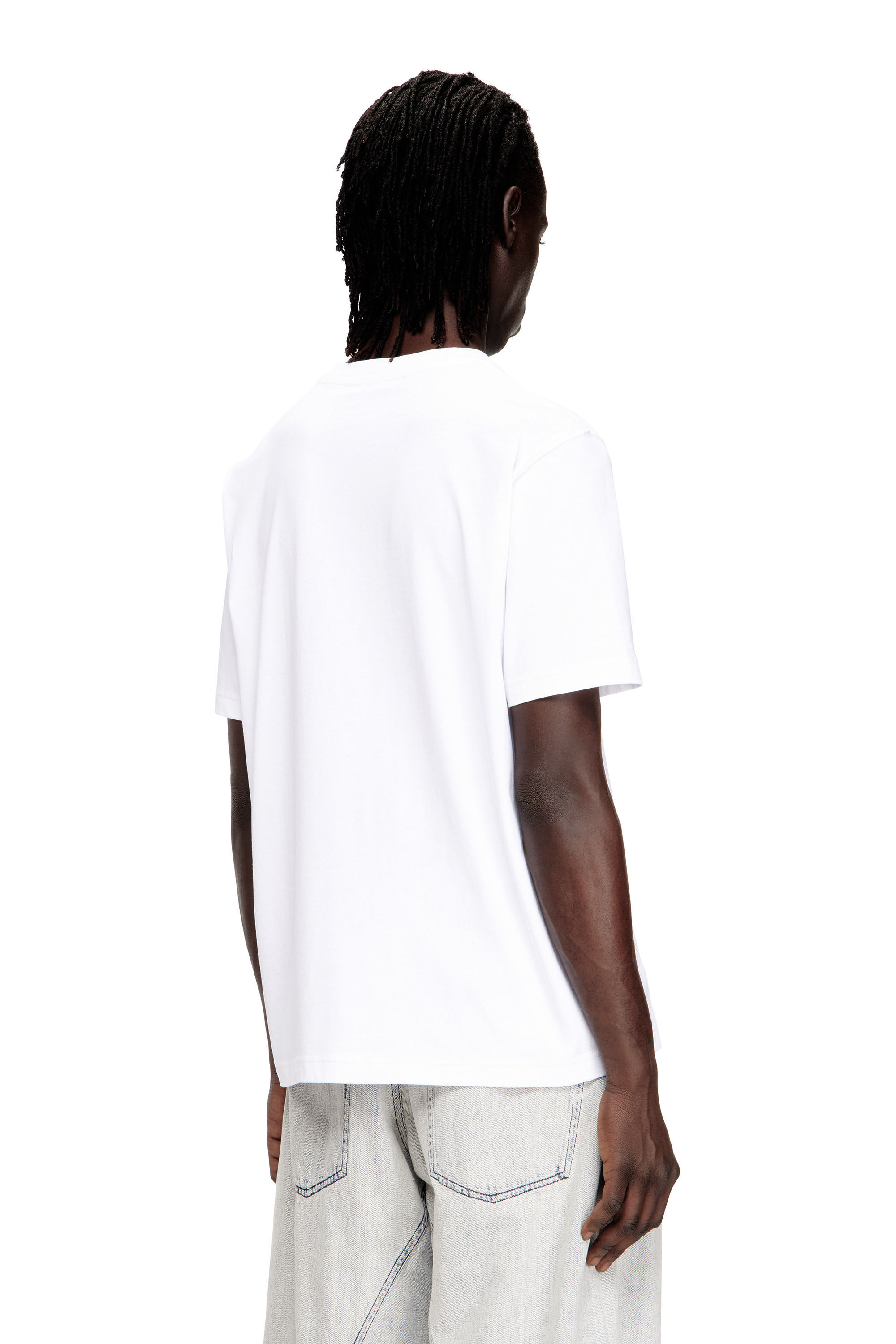 Diesel - T-ADJUST-V1, T-shirt en coton classique avec impression numérique Homme in ToBeDefined - 4