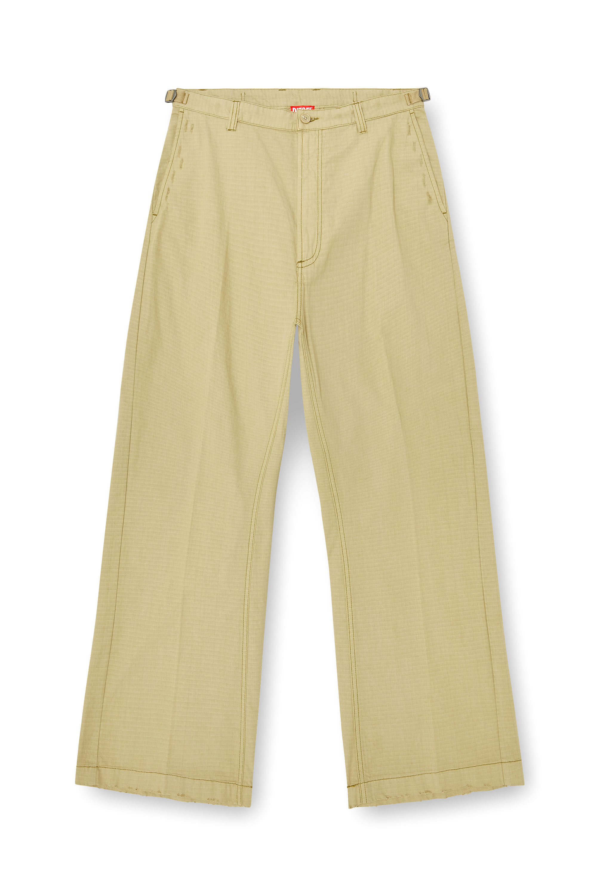 Diesel - P-BALL, Pantalon en ripstop de coton avec boucles lat&eacute;rales Homme in ToBeDefined - 2