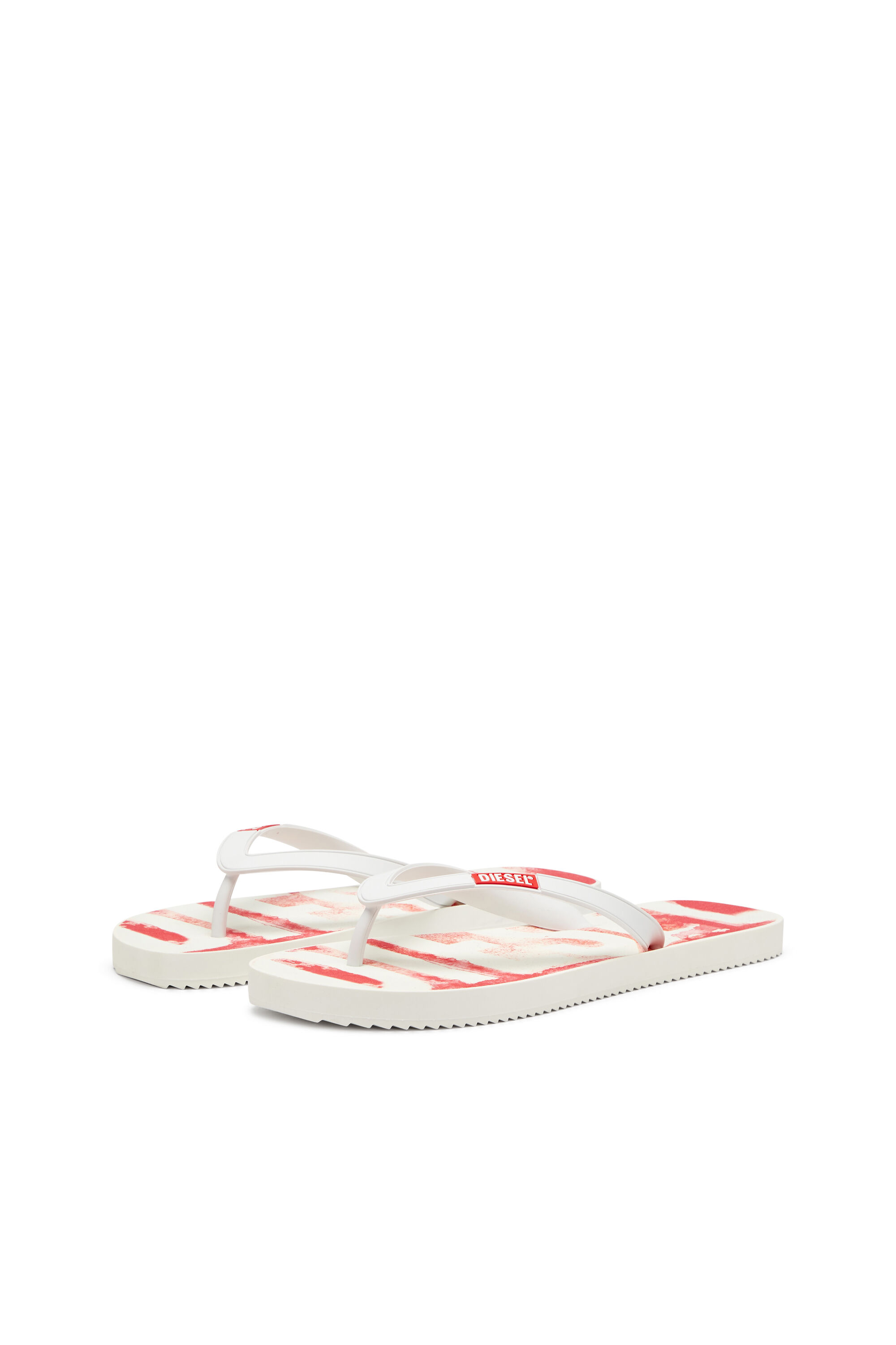 Diesel - SA-RIO, Sa-Rio-Tongs en caoutchouc avec logo graffiti Homme in Polychrome - 8
