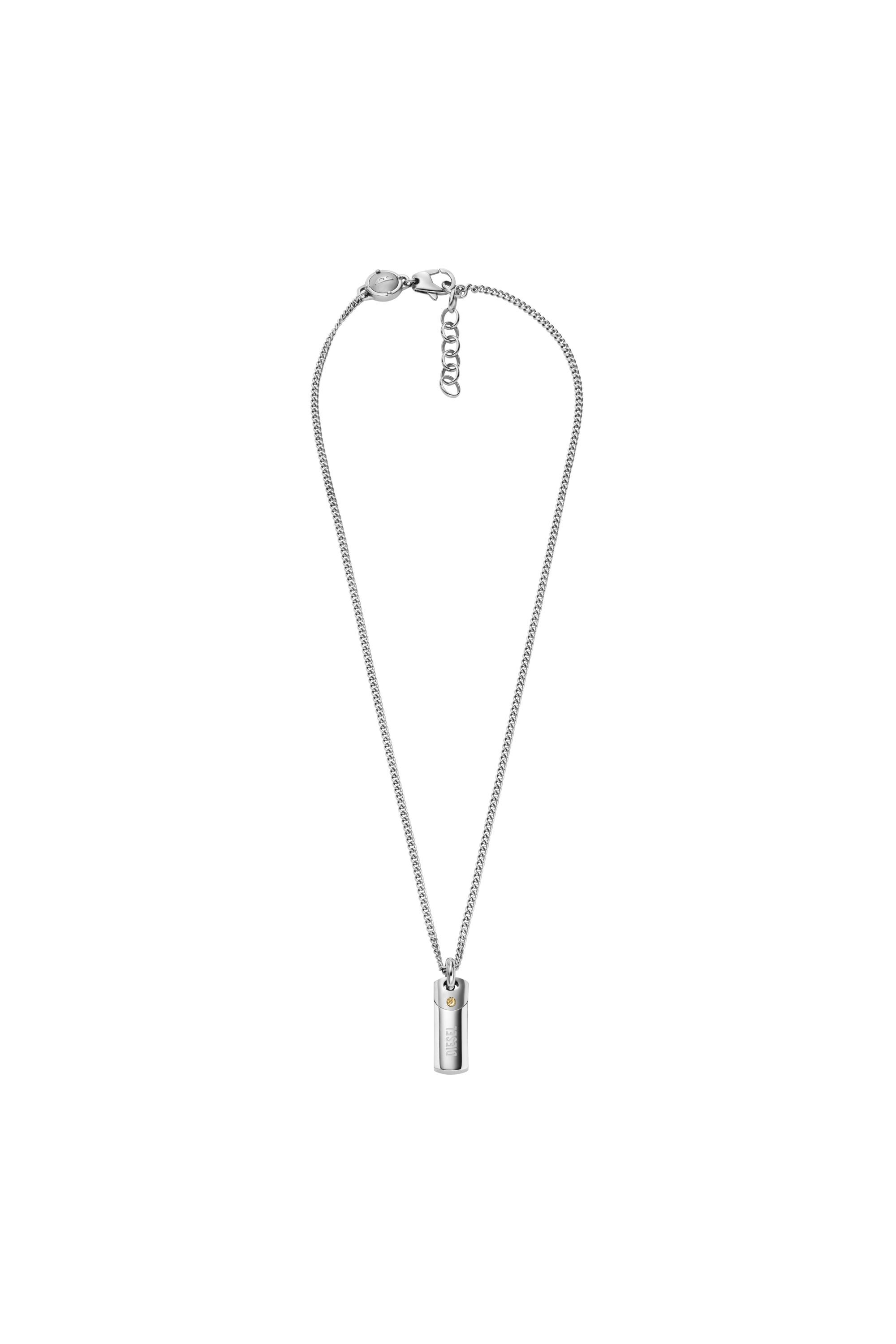 DX1116 Man: Steel dog tag pendant necklace | Diesel