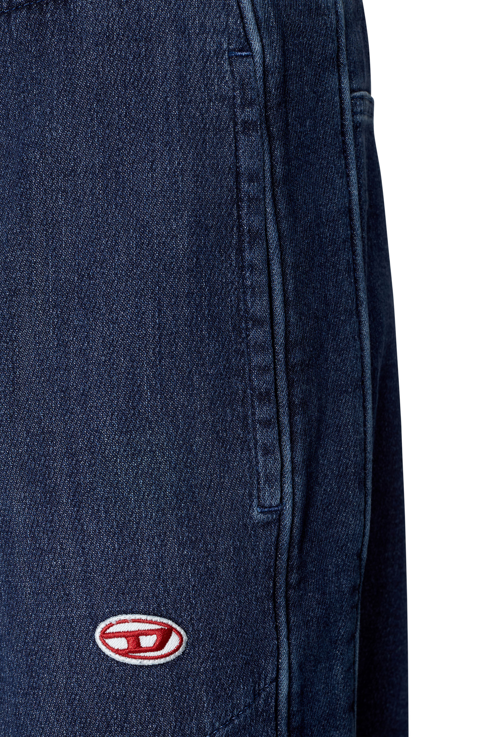 Diesel - D-Martians Track Denim 09C30 Straight, Bleu Foncé - Image 6