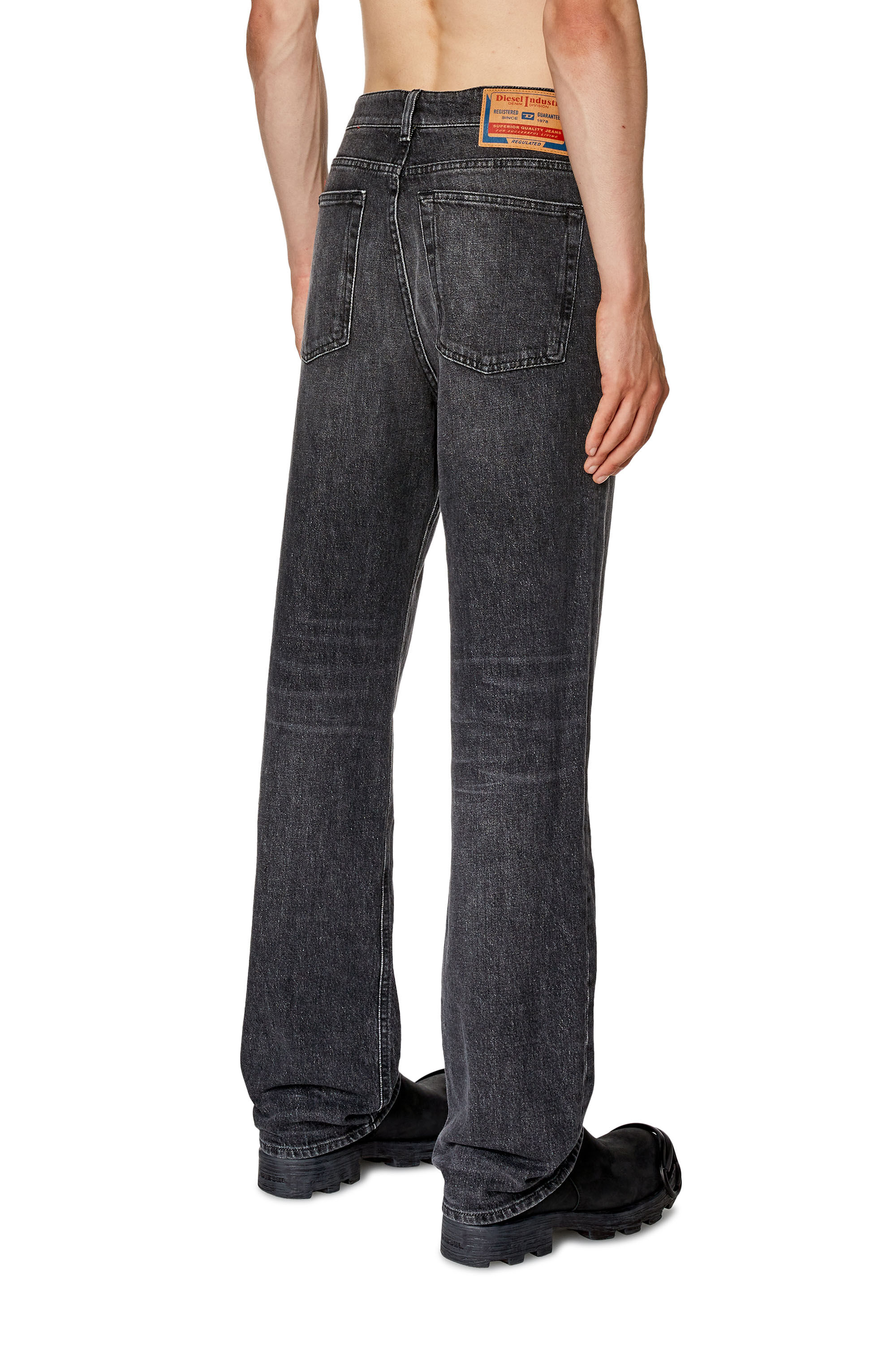 Diesel - Straight Jeans 1955 D-Rekiv 0CKAH, Noir/Gris foncé - Image 4