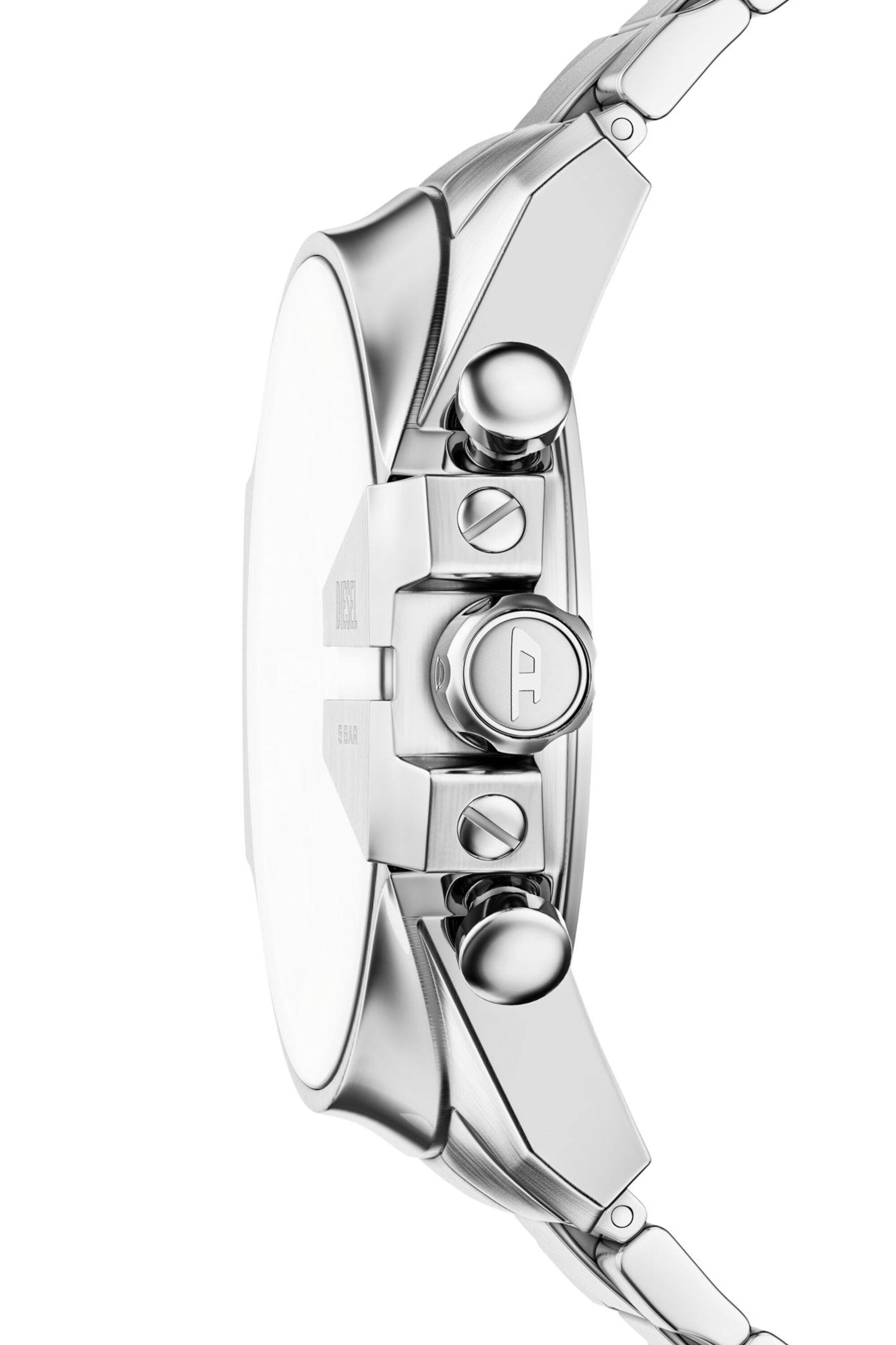 Diesel - DZ4702 WATCH, Montre Mega Chief Slim en acier inoxydable Homme in Gris argent&eacute; - 3