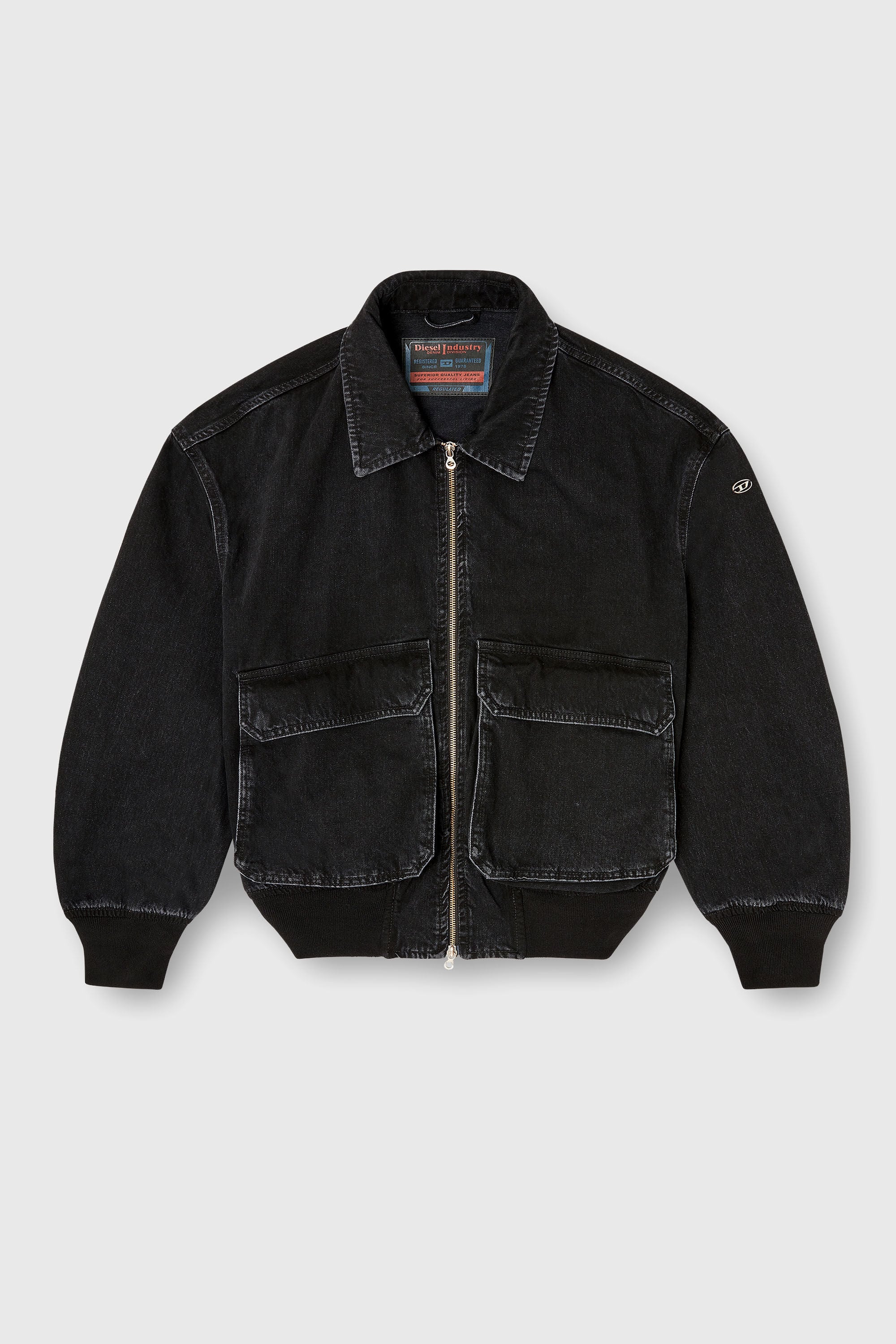 Diesel - D-KURZ, Veste en denim Mixte in Noir - 2