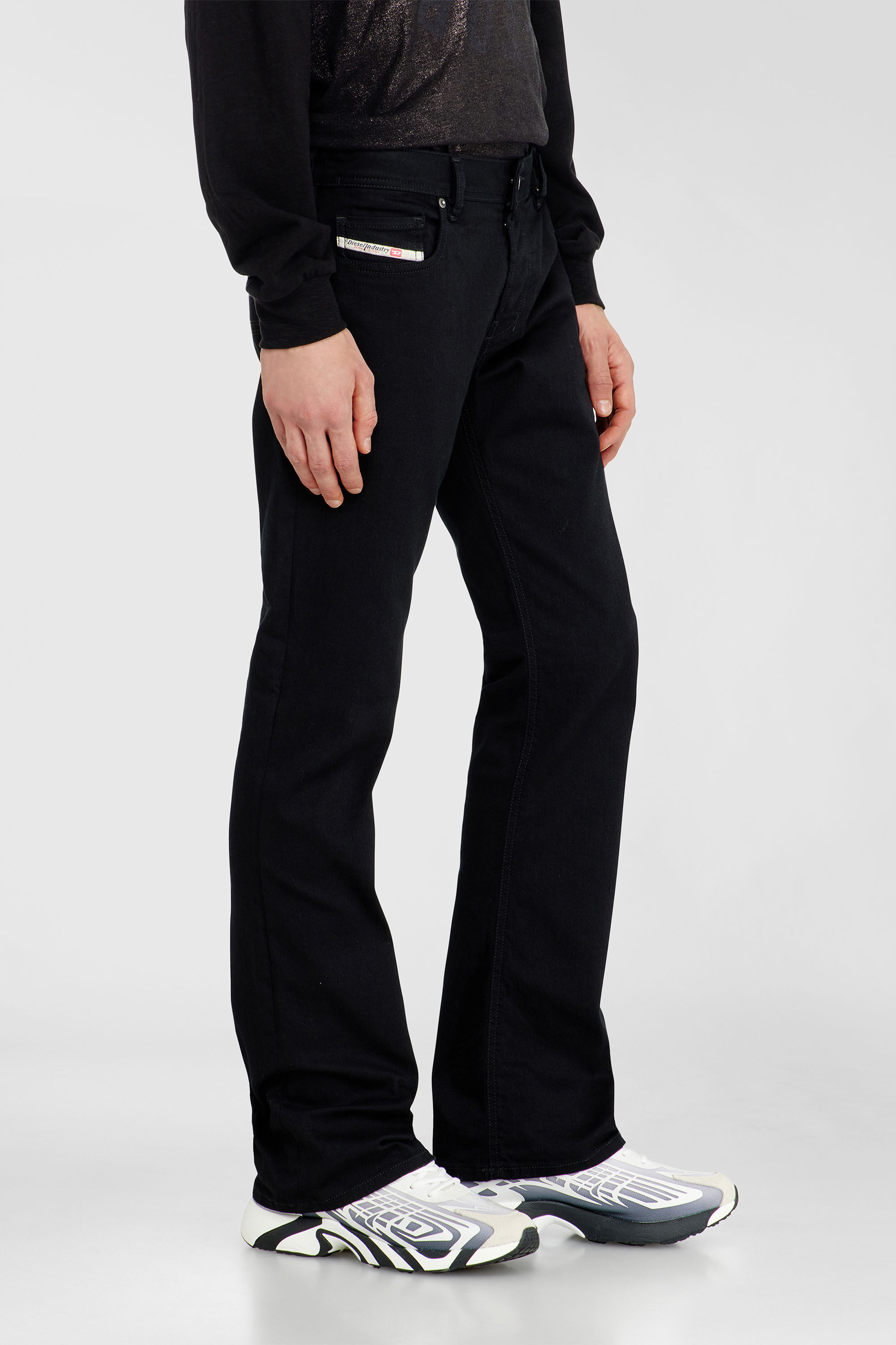 Diesel - Bootcut Jeans 2007 Zatiny 0688H Homme, Noir/Gris fonc&eacute; - Image 7