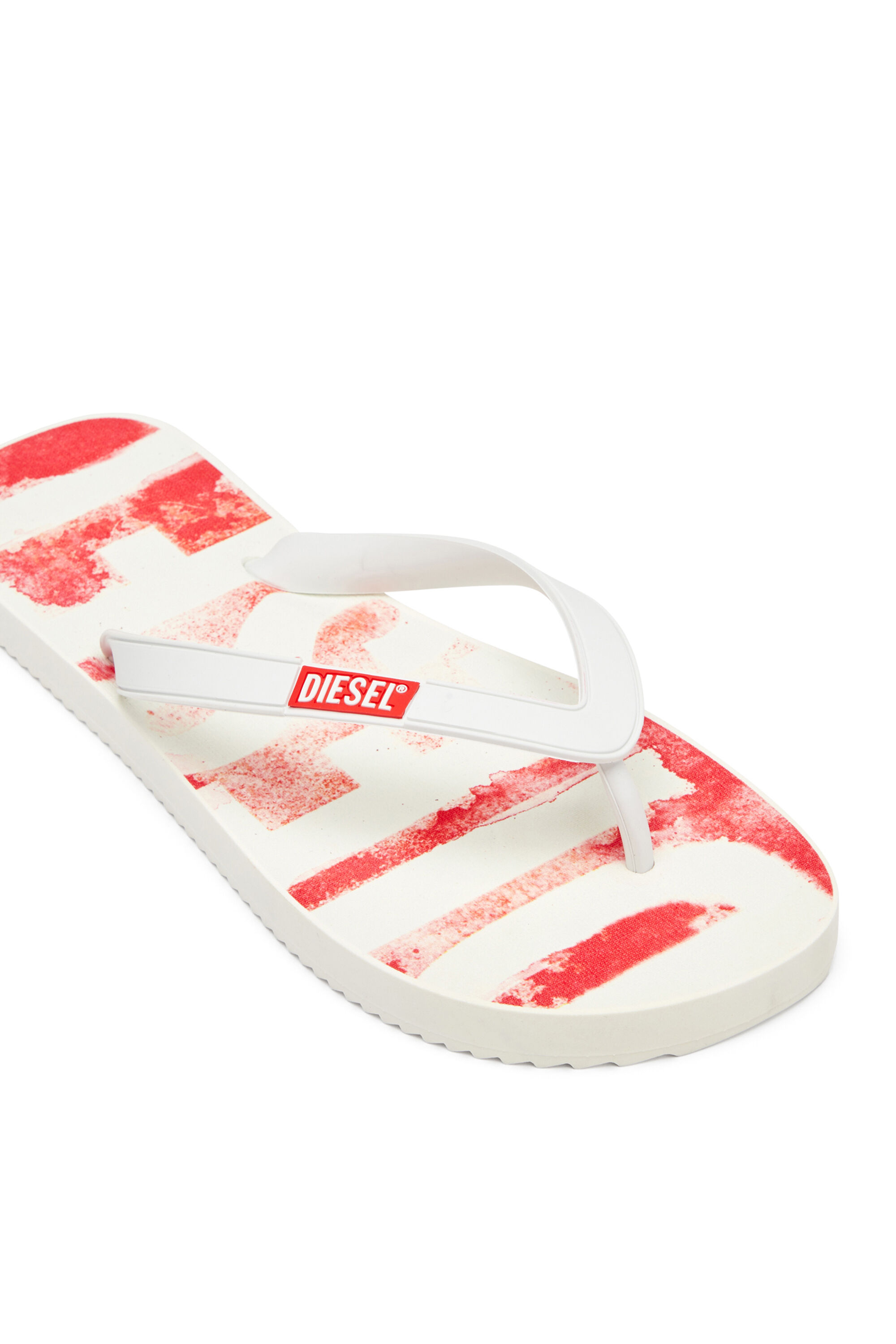 Diesel - SA-RIO, Sa-Rio-Tongs en caoutchouc avec logo graffiti Homme in Polychrome - 6