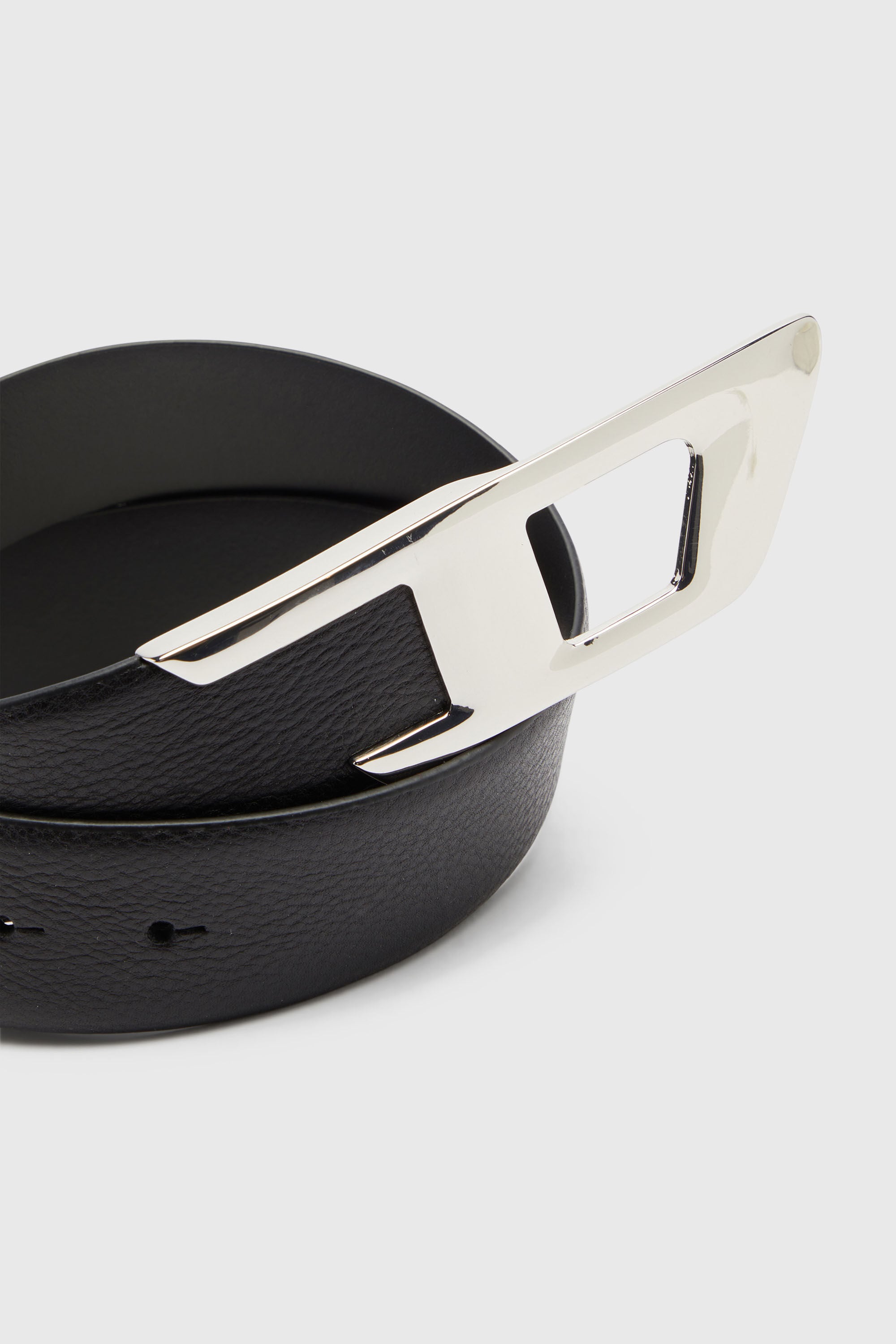 Diesel - B-D LOGO 2.0 40, Ceinture 4 cm en cuir avec boucle D Mixte in Noir - 3