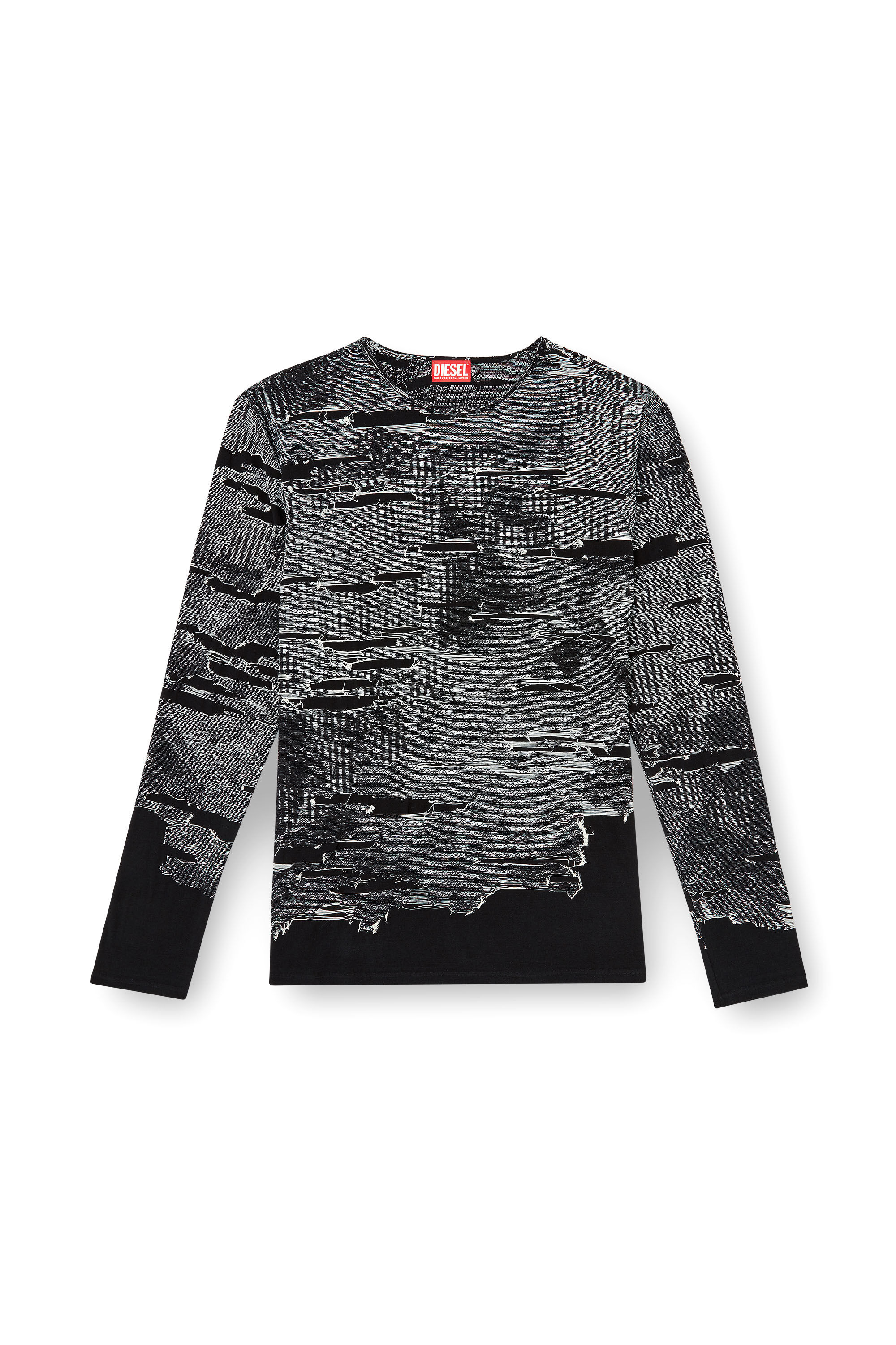 Diesel - K-CADMO, Pull avec effet vieilli Homme in Noir - 2