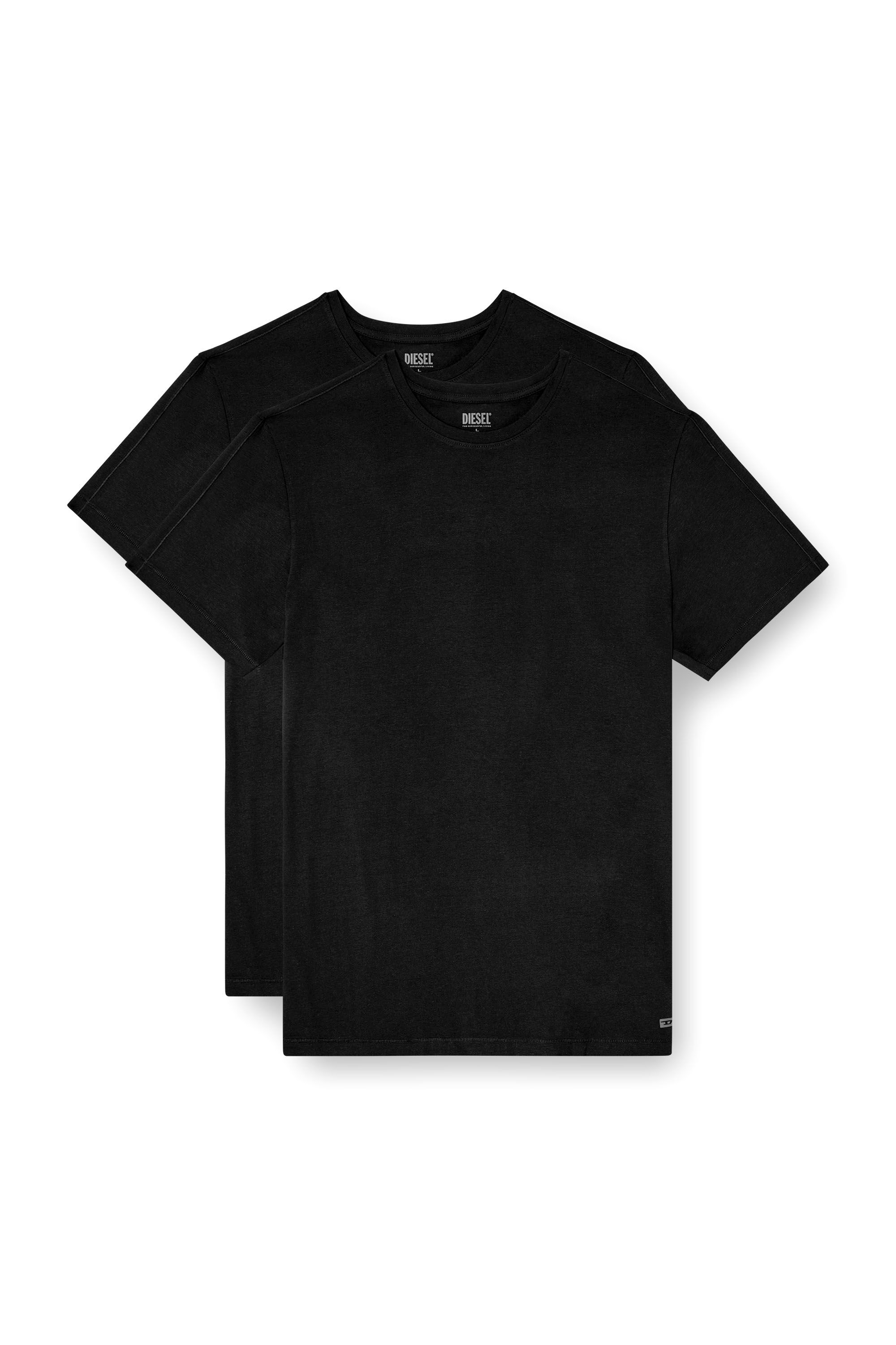 Diesel - RANDAL-D-MONO-2PACK, Lot de 2 T-shirts en jersey fluide Homme in Noir - 2