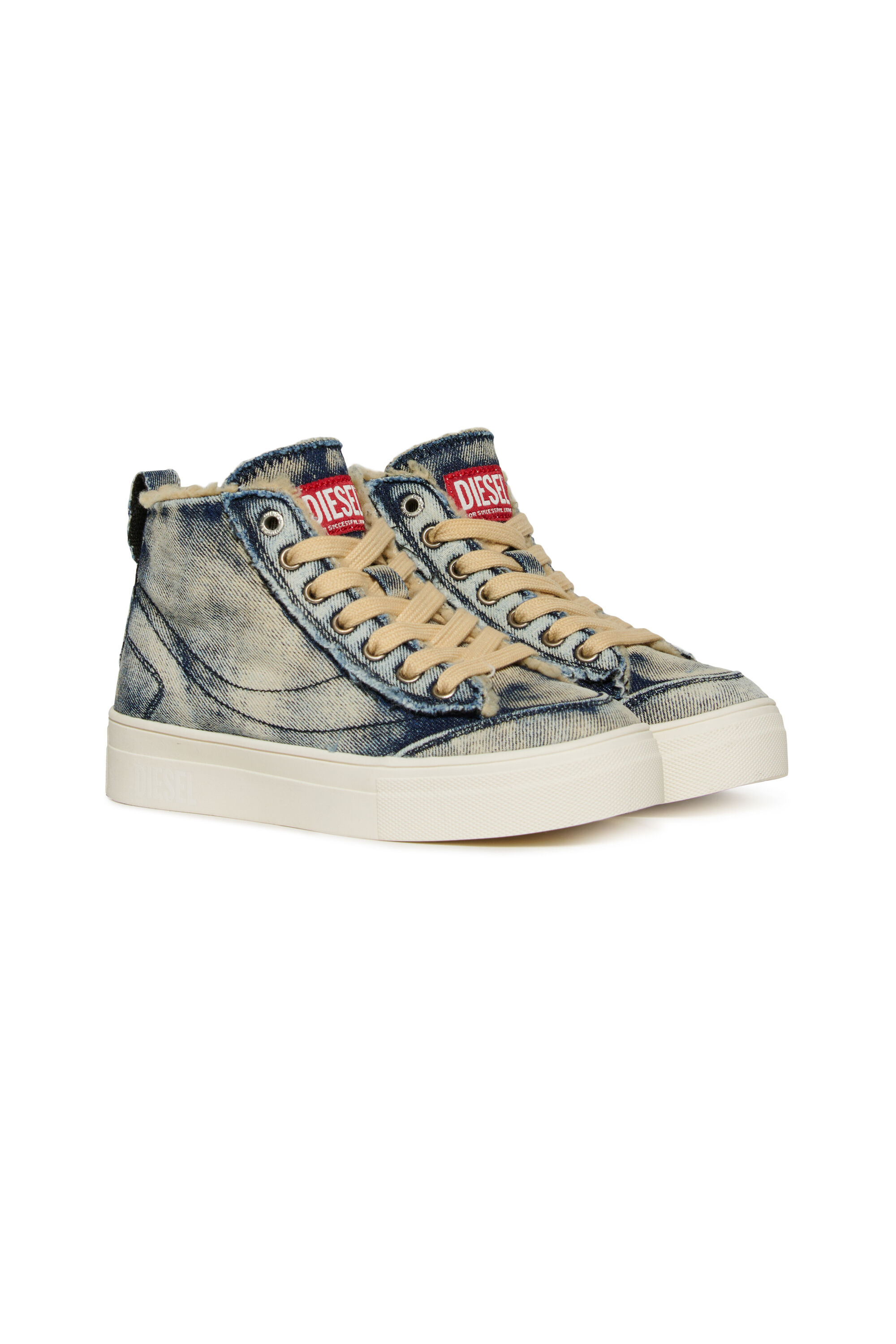 Diesel - S-VANEELA MC, S-VANEELA MC baskets en coton avec logo Mixte in Bleu - 2