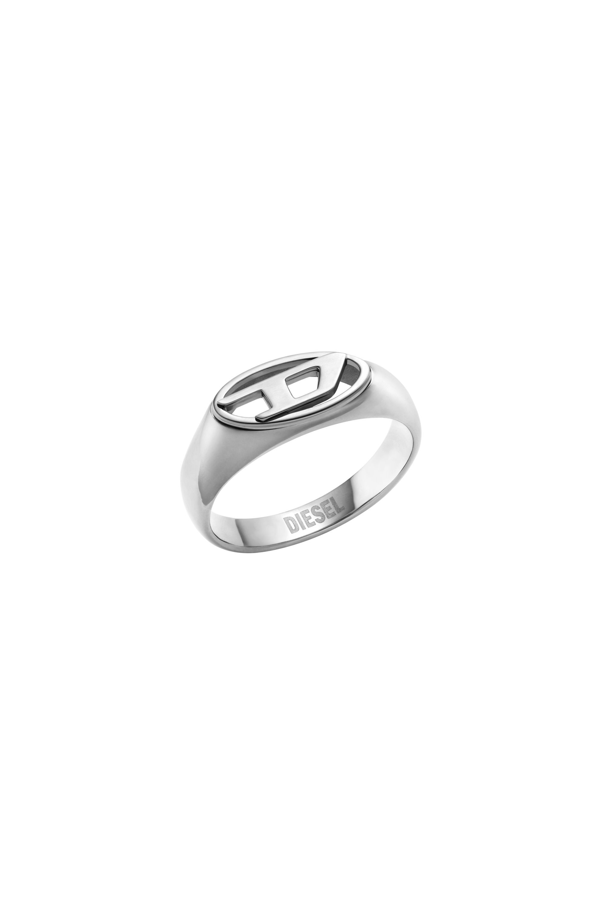 Diesel - DX1587040 JEWEL, Bague en acier inoxydable Mixte in Gris argenté - 1