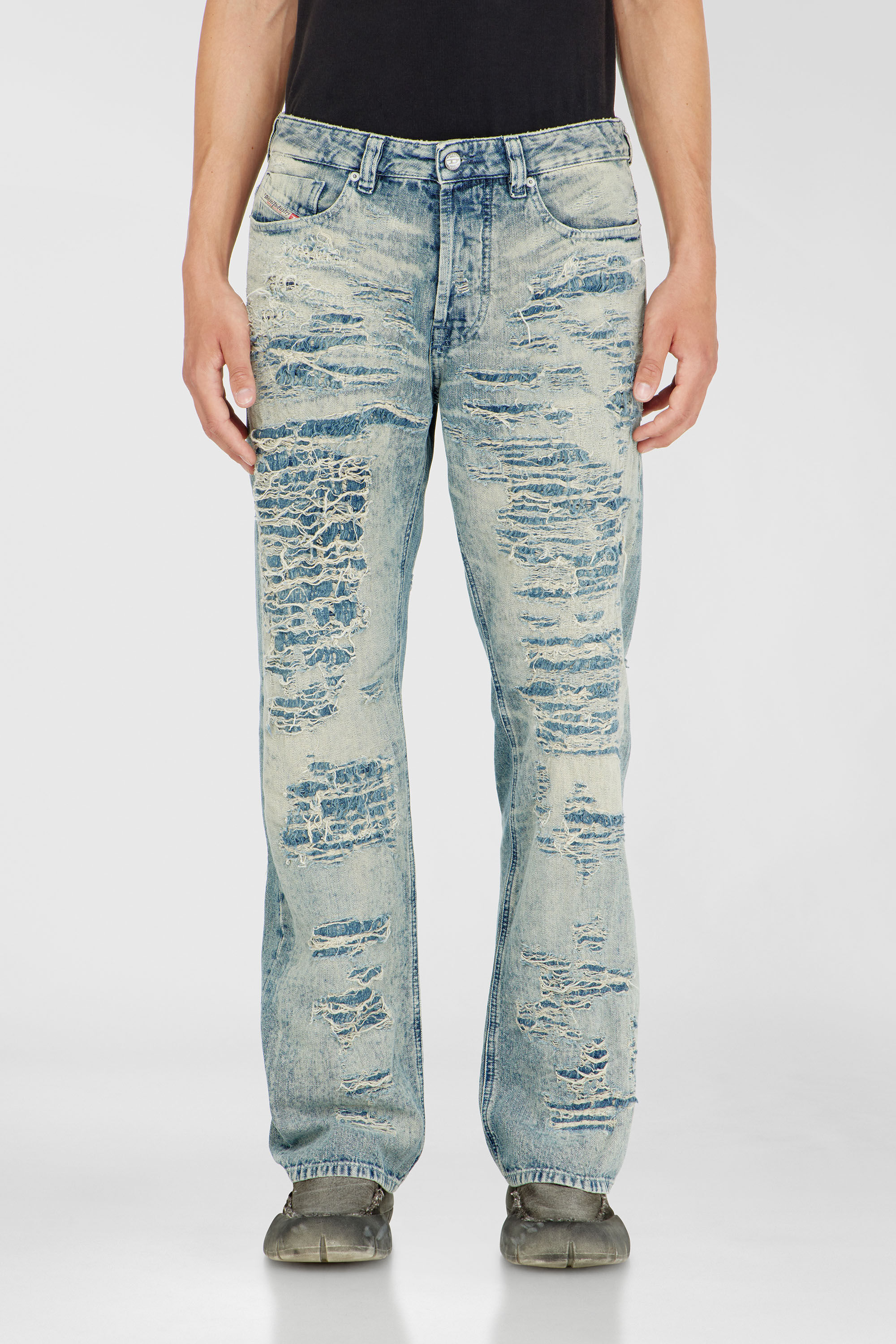 Diesel - Relaxed Jeans 1980 D-Eeper 068YM Homme, Bleu moyen - Image 4