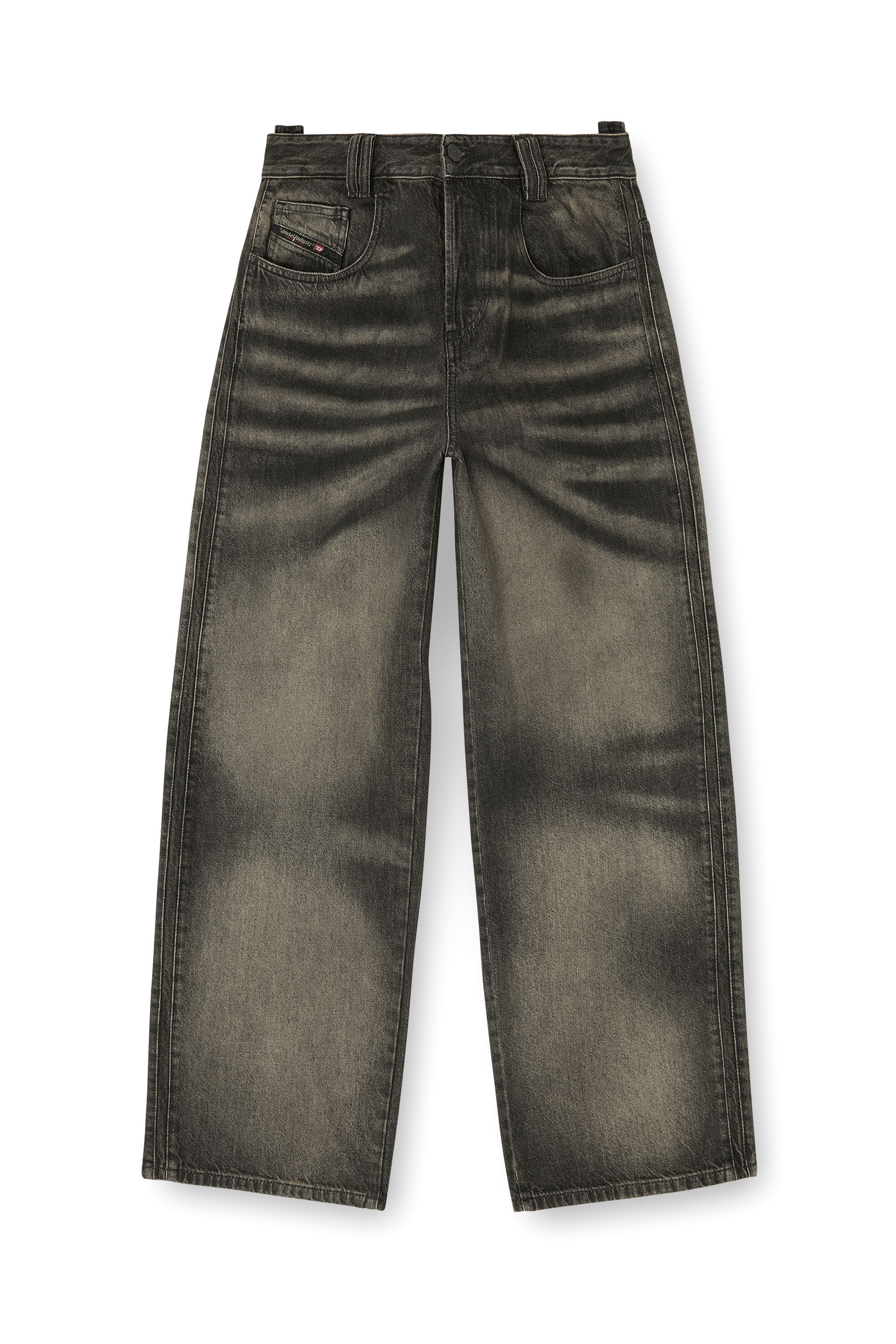Diesel - Relaxed Jeans 1982 D-Hakou 09R33 Mixte, Noir/Gris fonc&eacute; - Image 6