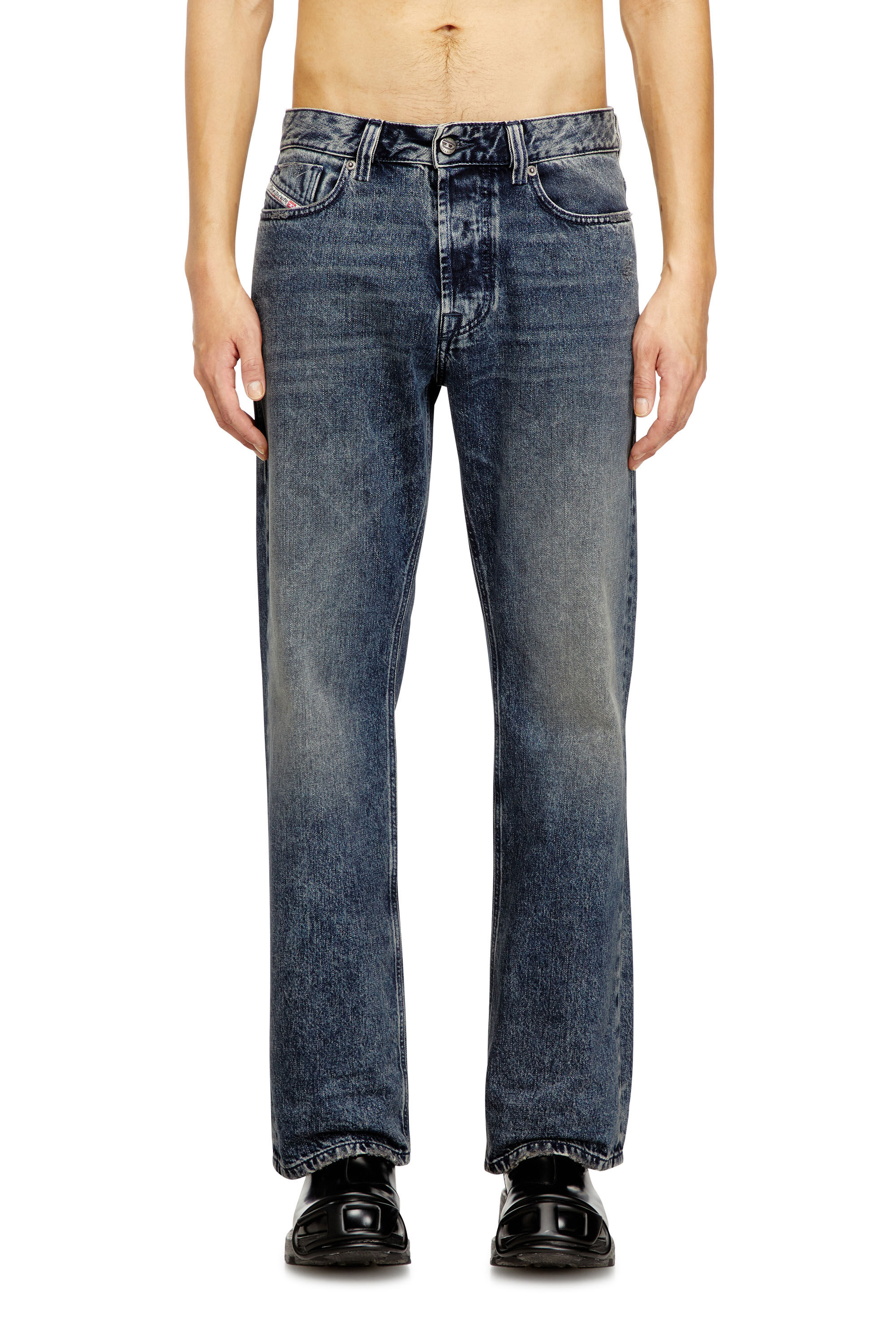 Diesel - Relaxed Jeans 1980 D-Eeper 09N68 Homme, Bleu Foncé - Image 3