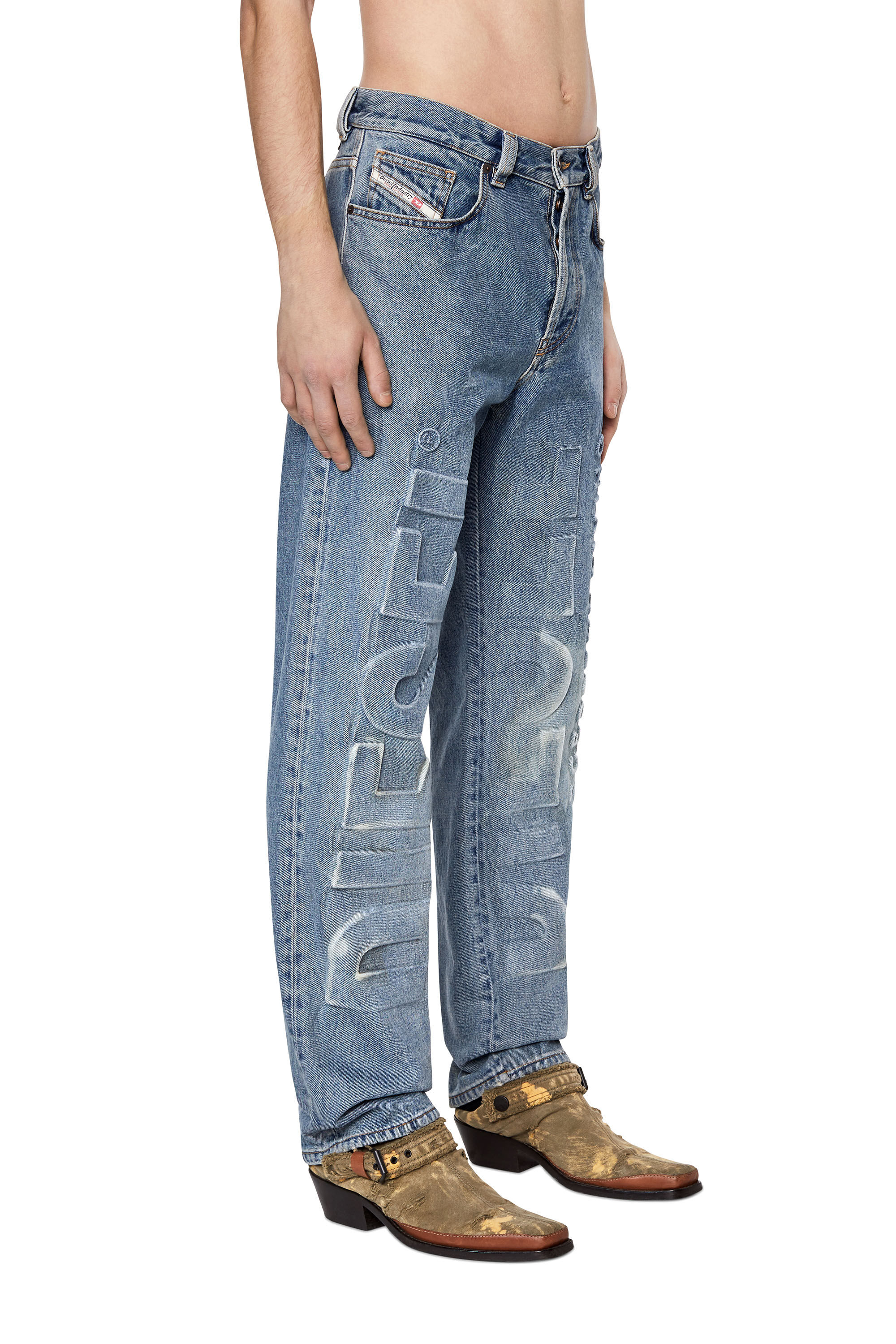Diesel - 2010 D-Macs 007B9 Straight Jeans, Bleu Clair - Image 5