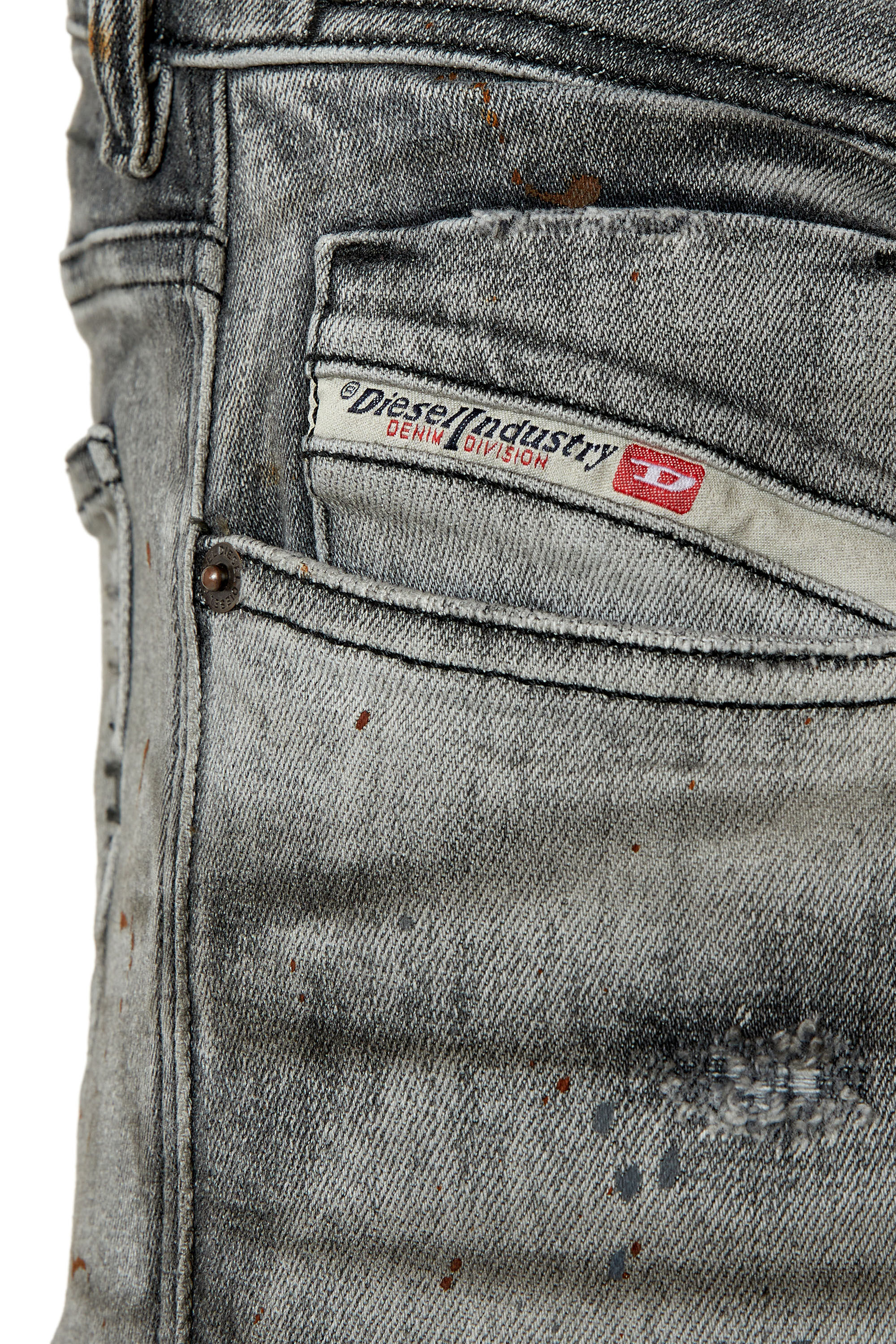 Diesel - Skinny Jeans 1979 Sleenker 09E70 Homme, Noir/Gris foncé - Image 5