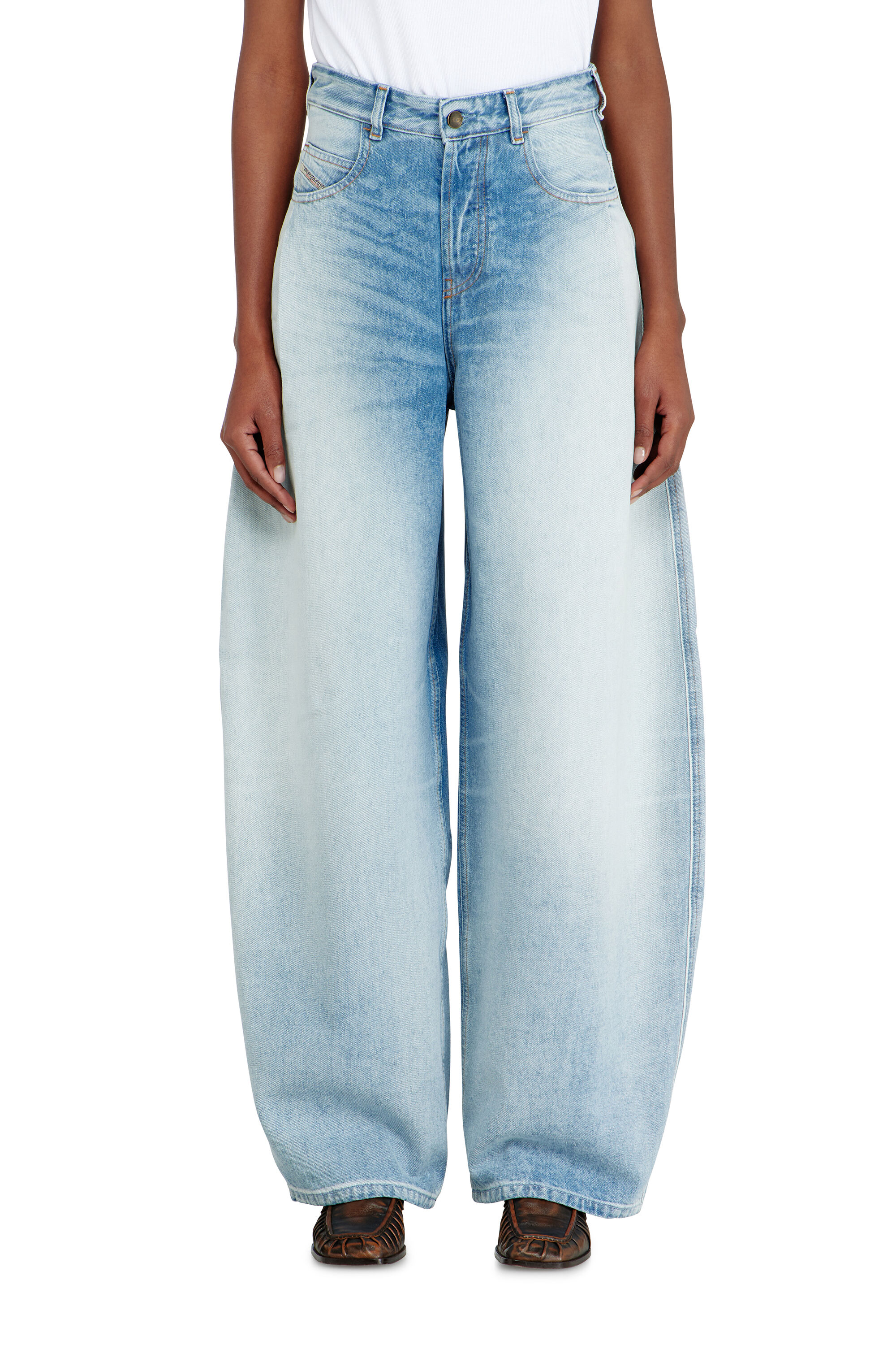 Diesel - Relaxed Jeans 1987 D-Khelz 007EE Femme, Bleu Clair - Image 4