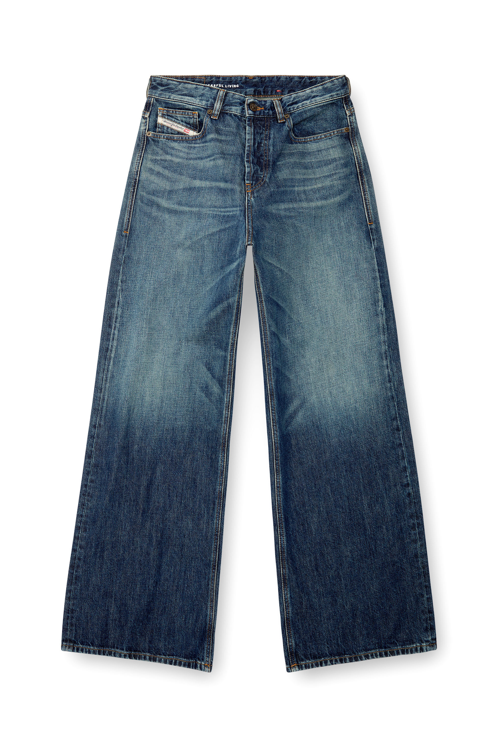 Diesel - Relaxed Jeans 1996 D-Sire 09H59 Femme, Bleu Foncé - Image 2