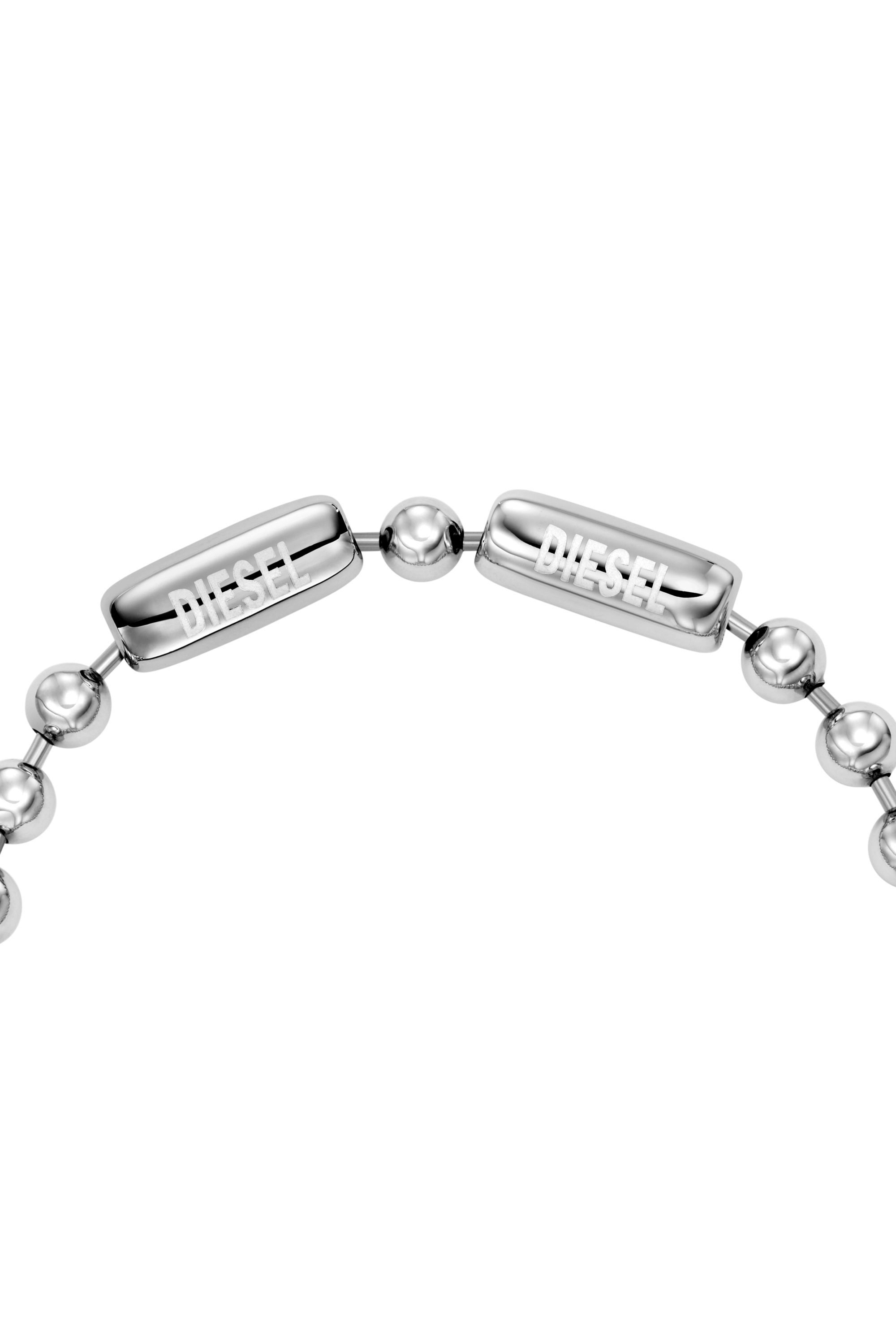 Diesel - DX167540 JEWELLERY, Bracelet cha&icirc;ne en acier inoxydable Mixte in Gris argent&eacute; - 2