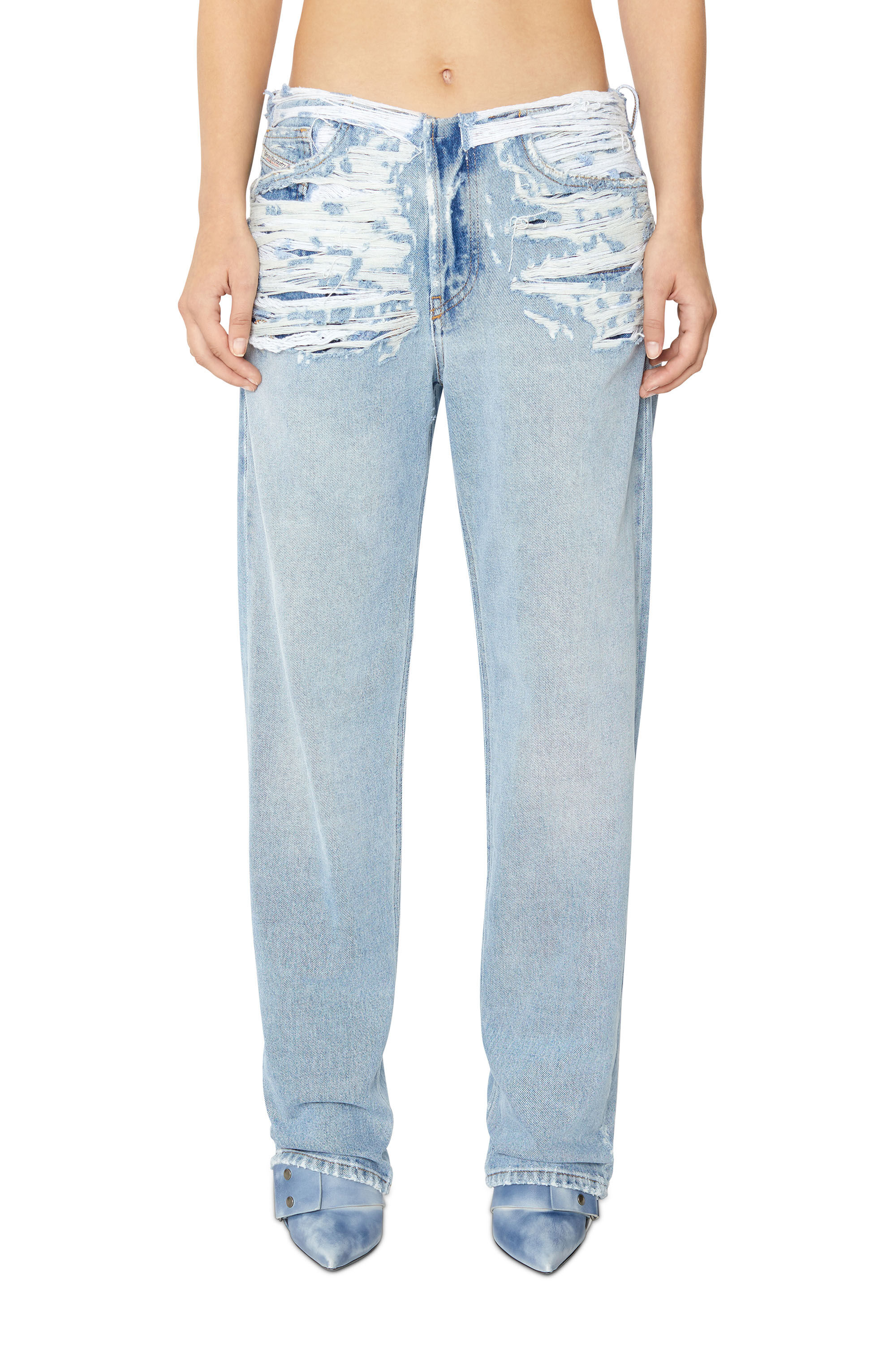 Diesel - D-Ark 007N7 Straight Jeans, Bleu Clair - Image 3