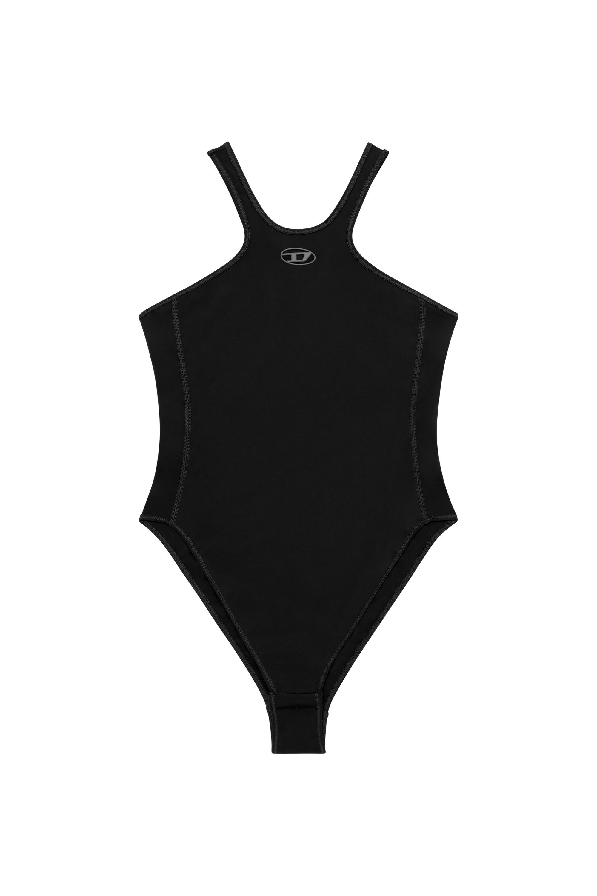 Diesel - CHRISTIE-UTLT, Body stretch avec détail Oval D Femme in Noir - 2